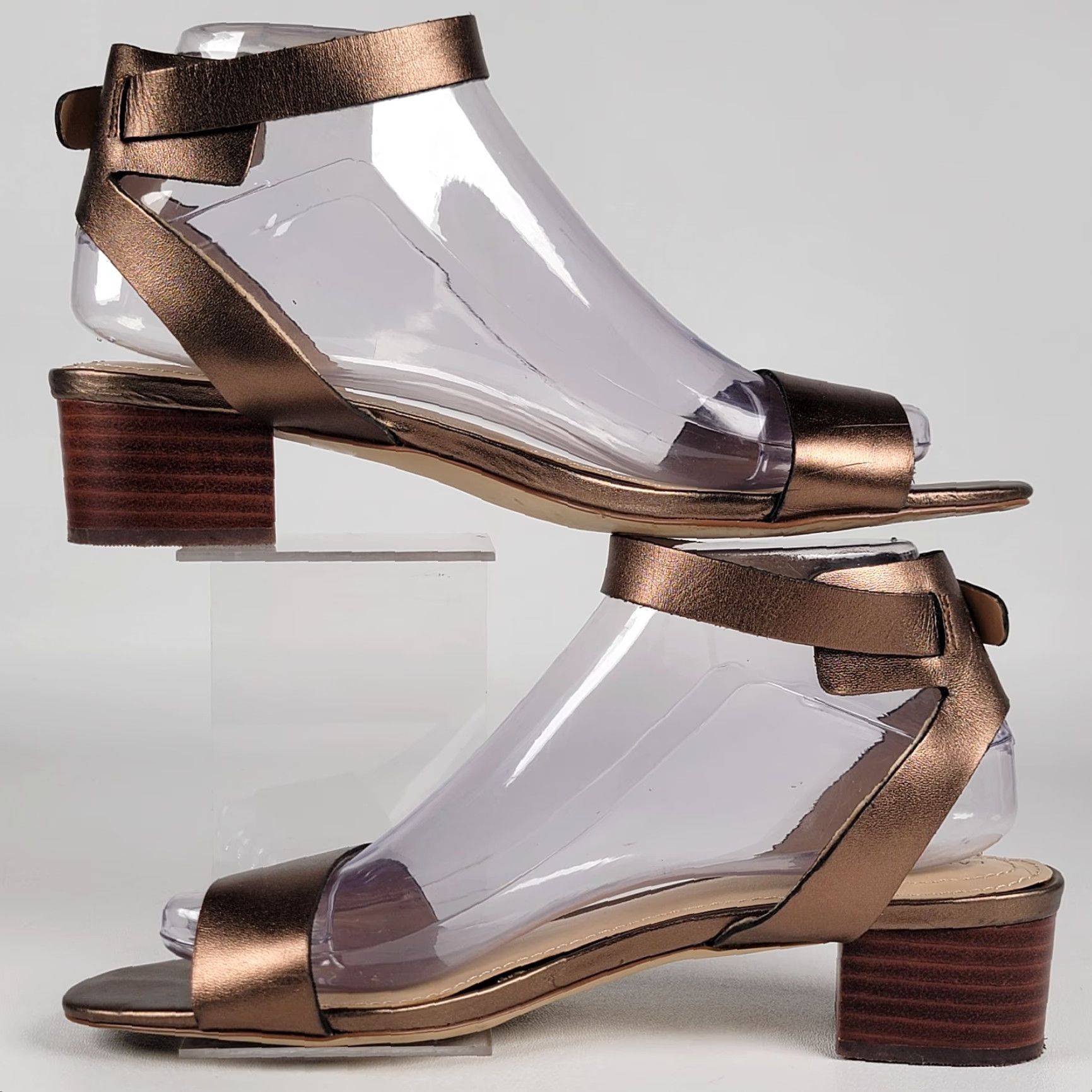 Lands' End Lands End Sandals Women Leather Block Heel 1.5" Ankle Strap Open Toe Brown Casual Shoes 8B Size US 8 / IT 38 - 5 Thumbnail