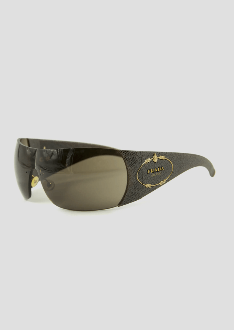 Prada PRADA Sunglasses Flame 2004 Star Mask Fire Chrome Silver Size ONE SIZE - 1 Thumbnail
