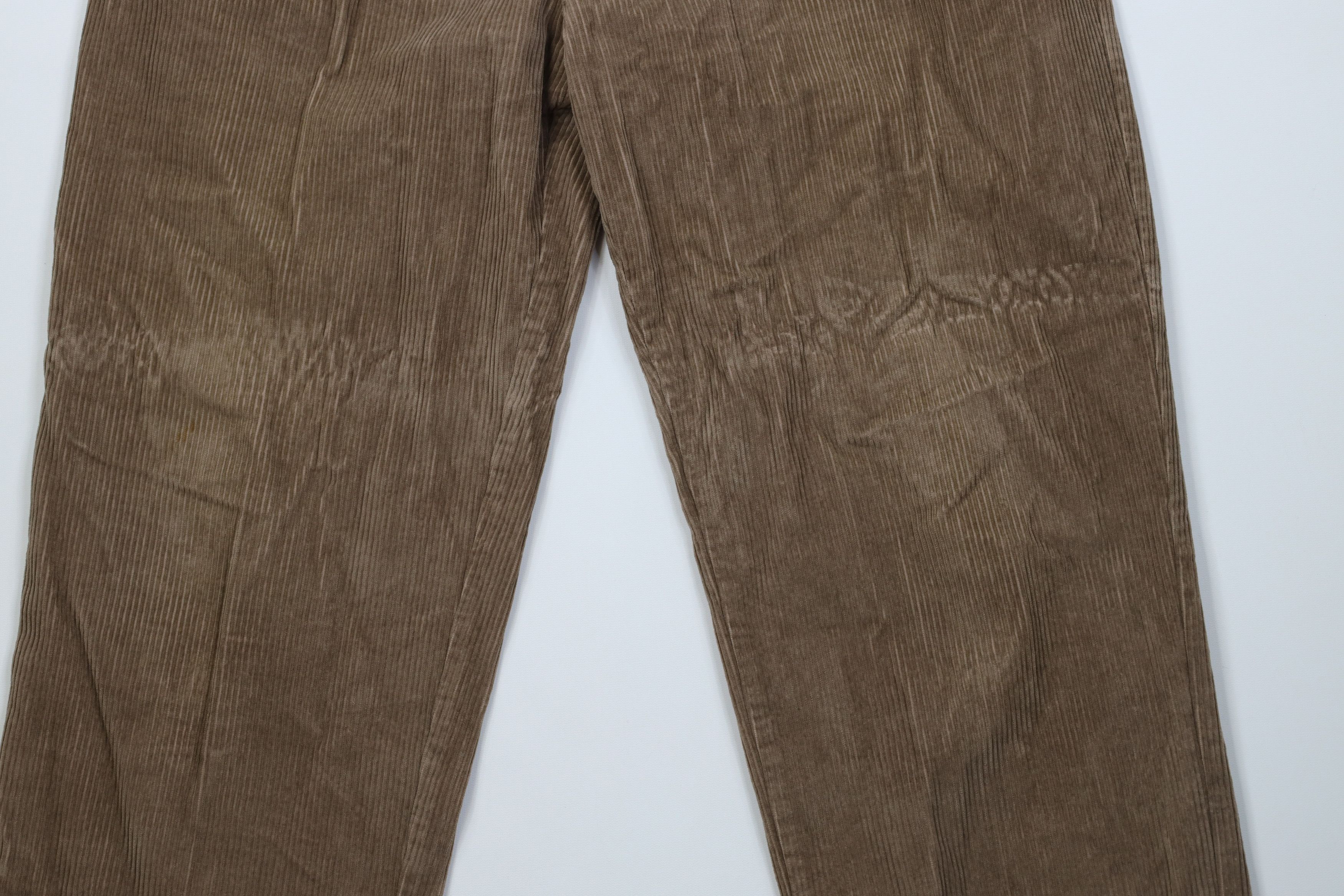Vintage Vintage 90s Streetwear Pleated Wide Leg Corduroy Chino Pants Size US 36 / EU 52 - 4 Thumbnail