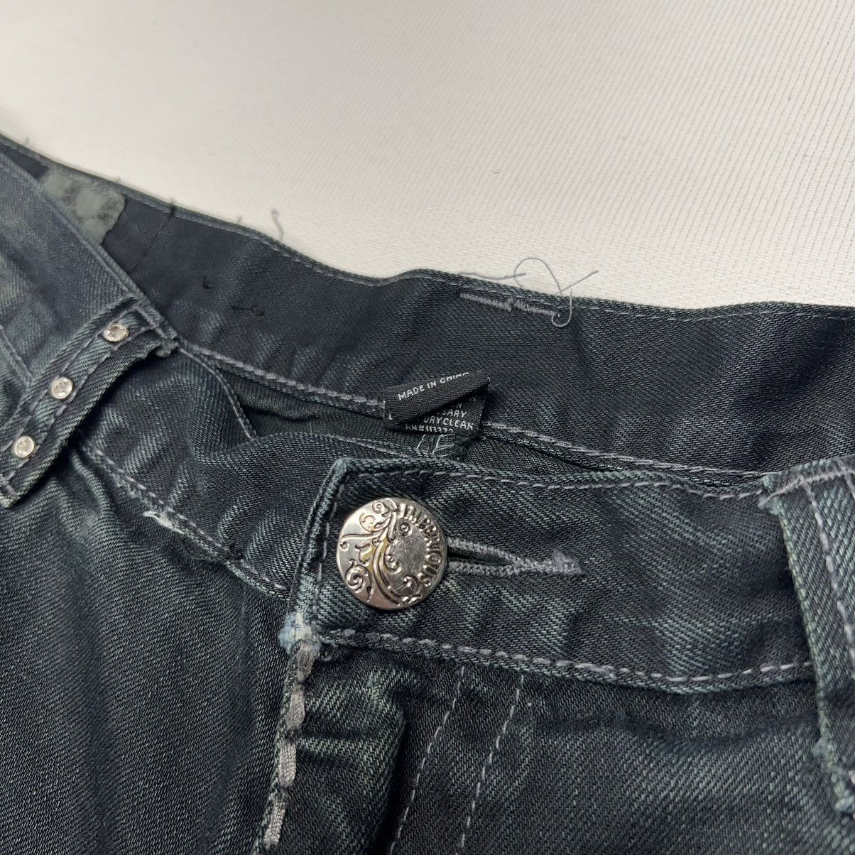 Imperious × Vintage Imperious Delf Jeans Black Denim Stitch Cross Pocket Y2K Size US 38 / EU 54 - 8 Thumbnail