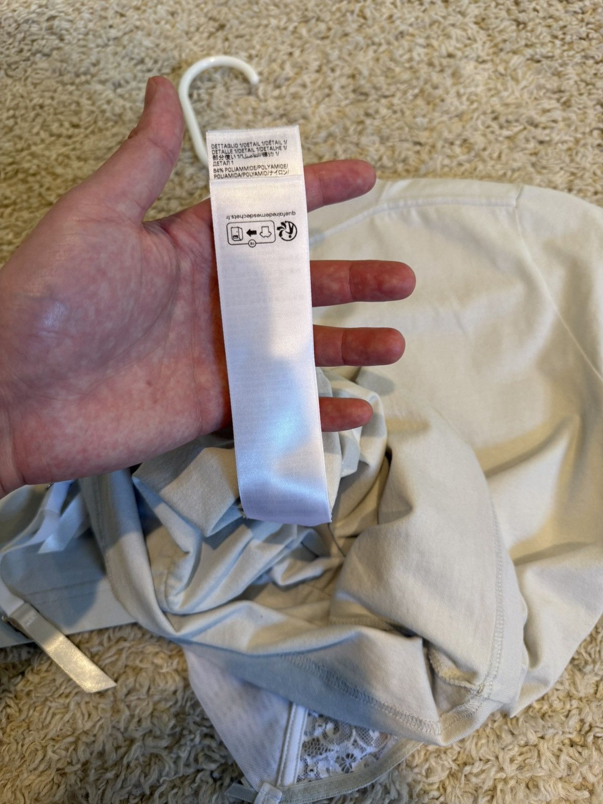 Balenciaga Balenciaga $1190 Off White Stretchy Lingerie T-Shirt Size M / US 6-8 / IT 42-44 - 17 Thumbnail