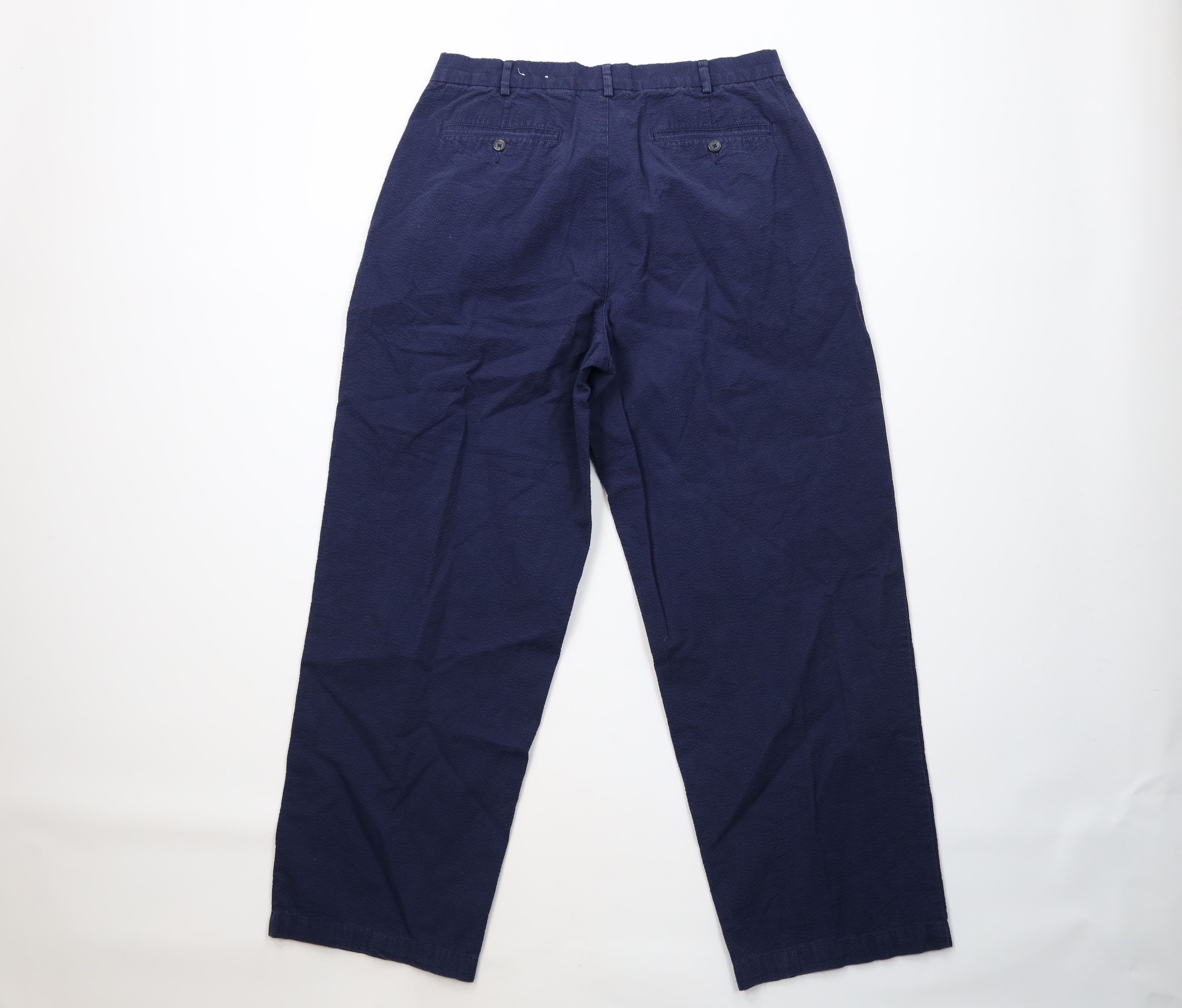 Tommy Hilfiger Vintage 90s Tommy Hilfiger Seersucker Wide Leg Chino Pants Size US 32 / EU 48 - 9 Thumbnail