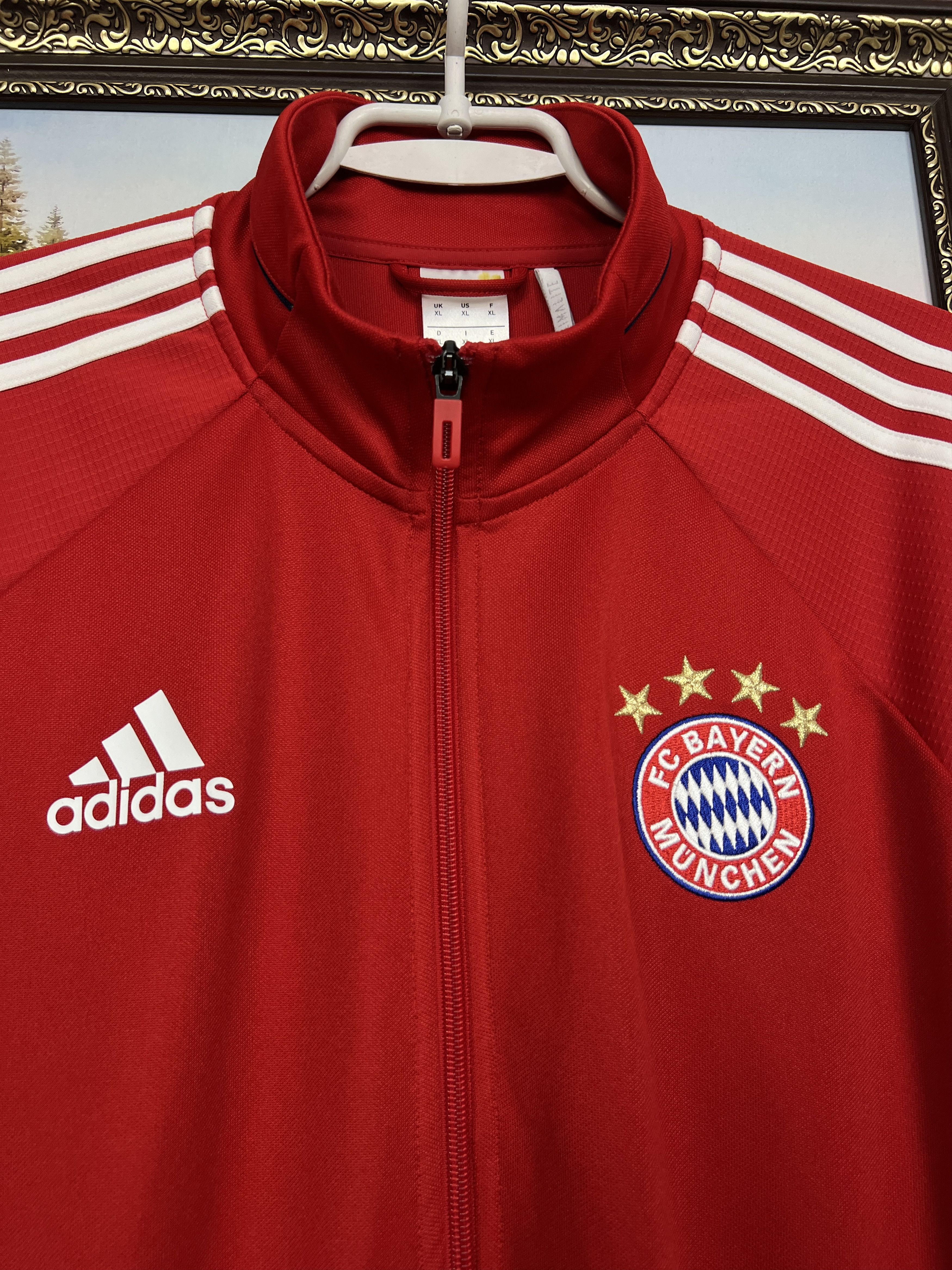 Adidas Originals Bayern Munich Football Jacket Soccer Track Top Size US XL / EU 56 / 4 - 3 Thumbnail
