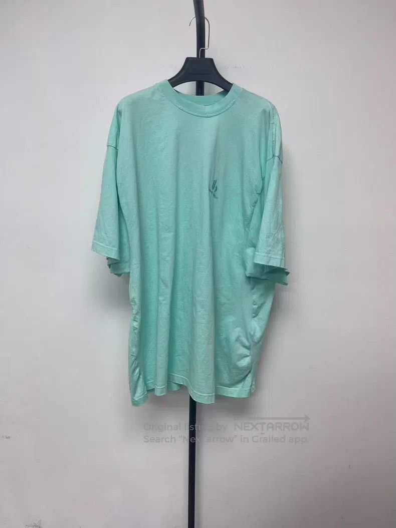Balenciaga Balenciaga Distressed Solid Plain Crew Neck Short Sleeve T Size US M / EU 48-50 / 2 - 1 Thumbnail