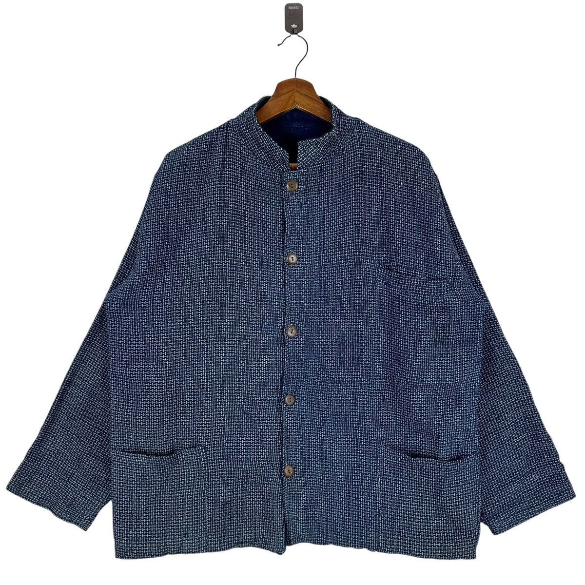 Blue Blue Japan × Indigo VINTAGE GAIJIN BLUE INDIGO JAPANESE STYLE BORO JACKET Size US L / EU 52-54 / 3 - 2 Thumbnail