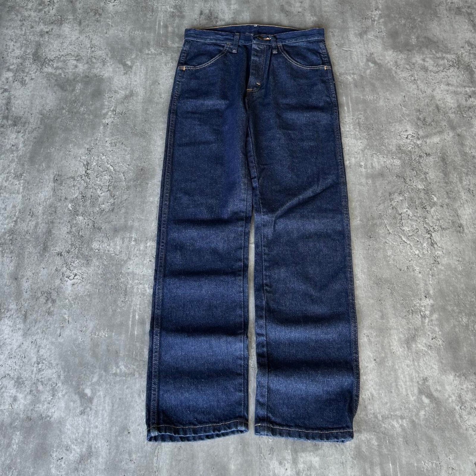 Rustler × Vintage Vintage Y2K Levi’s Style Rustler Dark Wash Blue Denim Jeans Size US 29 - 1 Thumbnail