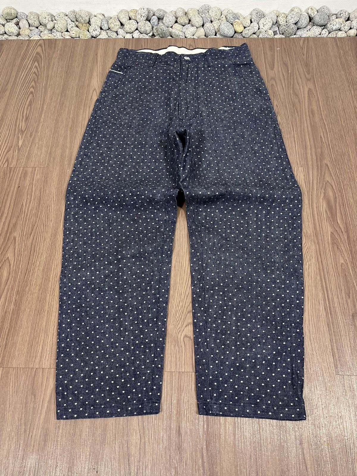 Designer × Japanese Brand Ichilu Design Labo Japan Polkadot Buckleback Pants Size US 29 - 8 Thumbnail