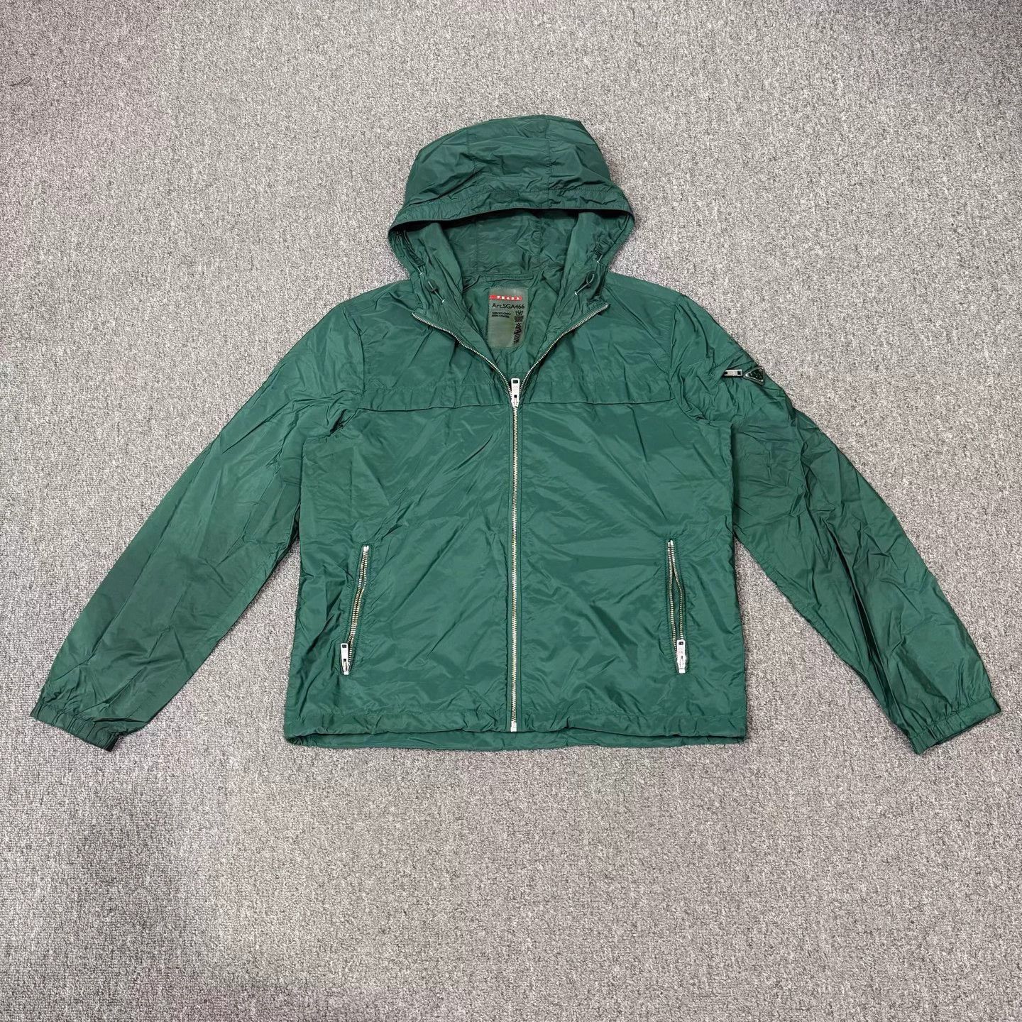 Prada Prada Green Triangle Logo Nylon Jacket 54 95 New Size US L / EU 52-54 / 3 - 1 Thumbnail