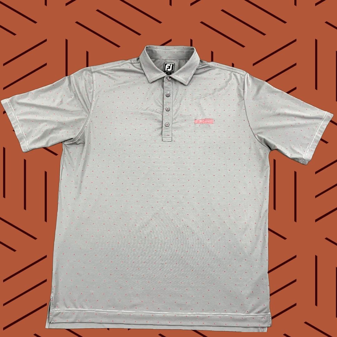 Footjoy FootJoy Polo Shirt Mens 2XL Gray Geometric Fieldstone Golf Club DE Sport Shirt Size US XXL / EU 58 / 5 - 1 Thumbnail