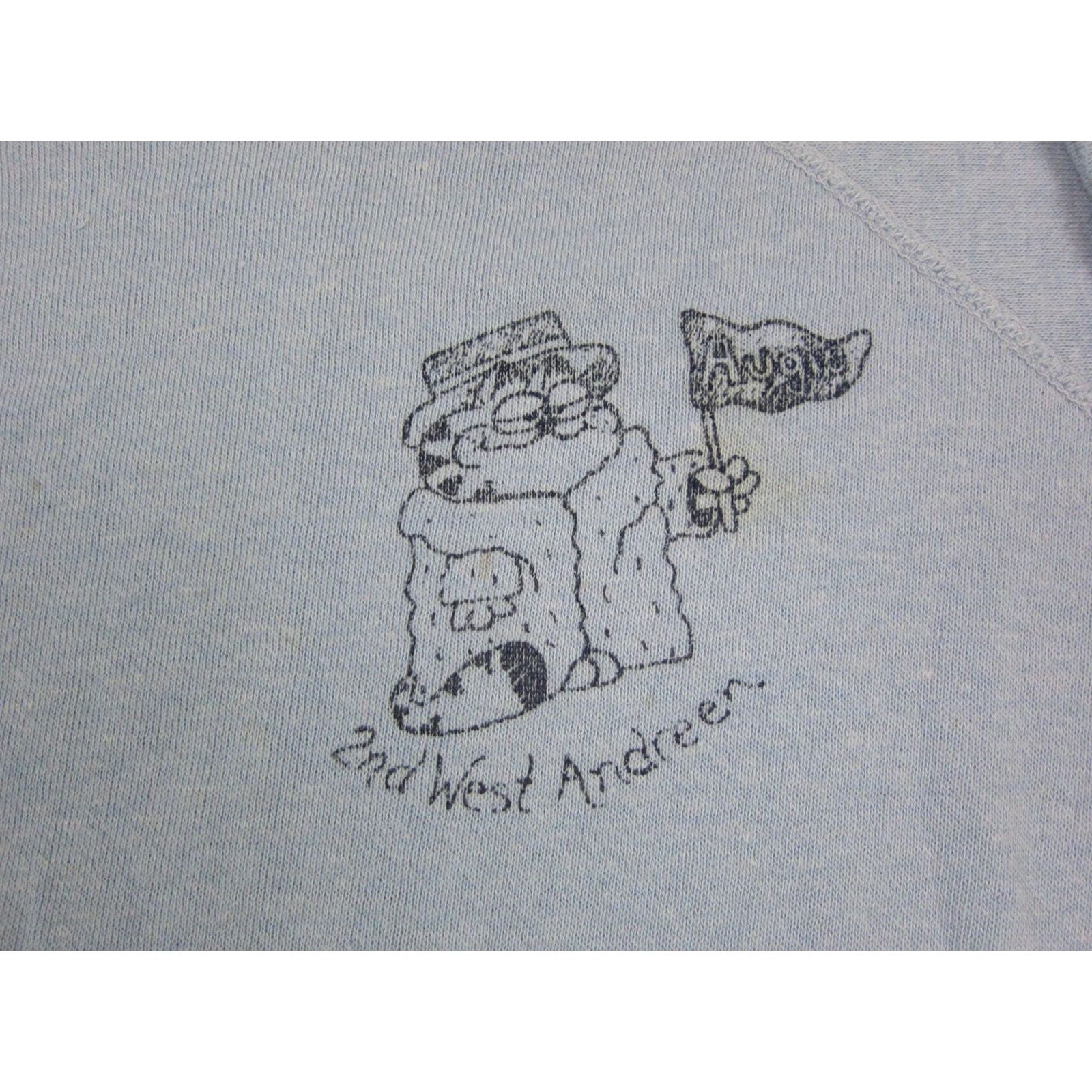Vintage VINTAGE Garfield Sweatshirt Womens M Blue 90s 80s Pullover Crew Neck Activewear Mens Womens Boys Girls Size M / US 6-8 / IT 42-44 - 3 Thumbnail