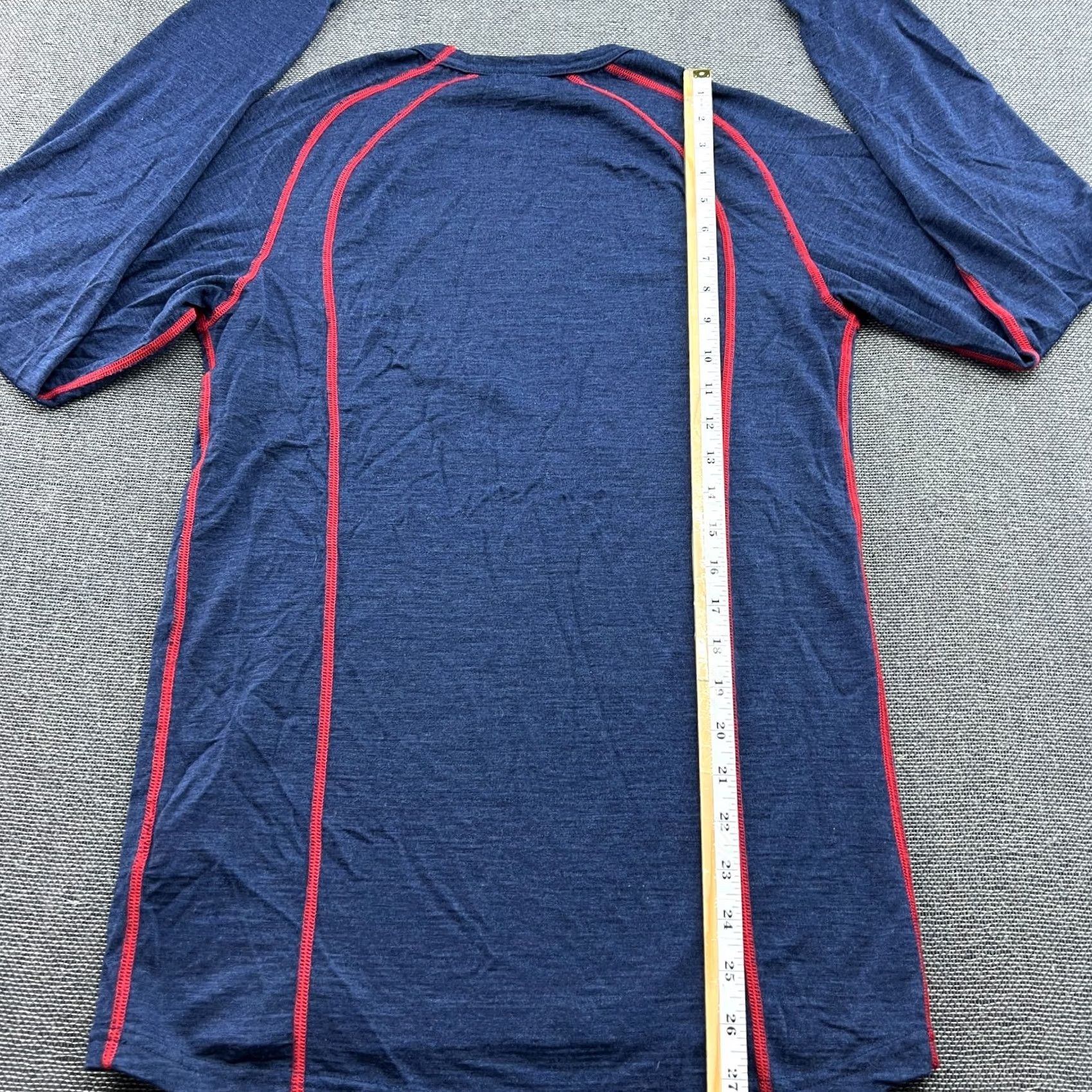 Layer 8 Bergans NorwayBlue Layer Shirt Mens Large 100% Merino Wool Outdoor Hiking Shirt Pullover Breathable Moisture Wicking Thermal Size US L / EU 52-54 / 3 - 6 Thumbnail