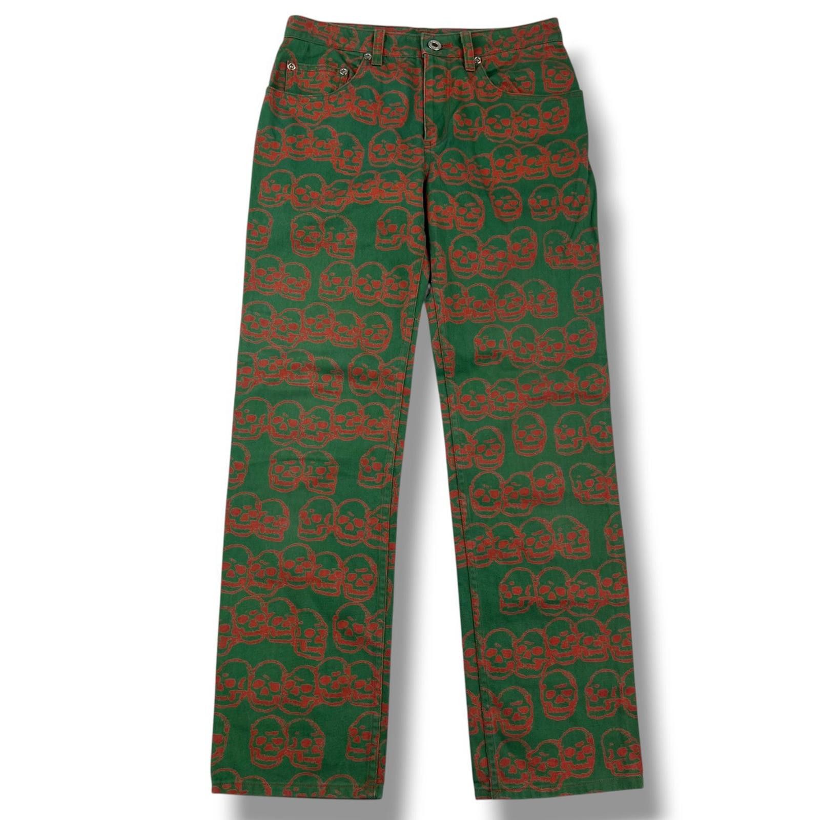 Hysteric Glamour Hysteric Glamour Green Skull Jeans Size 26" / US 2 / IT 38 - 2 Thumbnail
