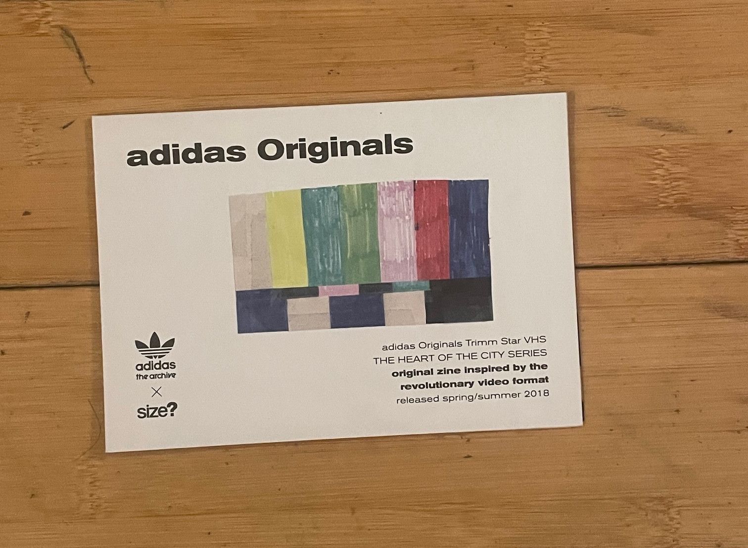 Adidas adidas originals City Series TRIMM STAR VHS poster (black) Size ONE SIZE - 5 Thumbnail