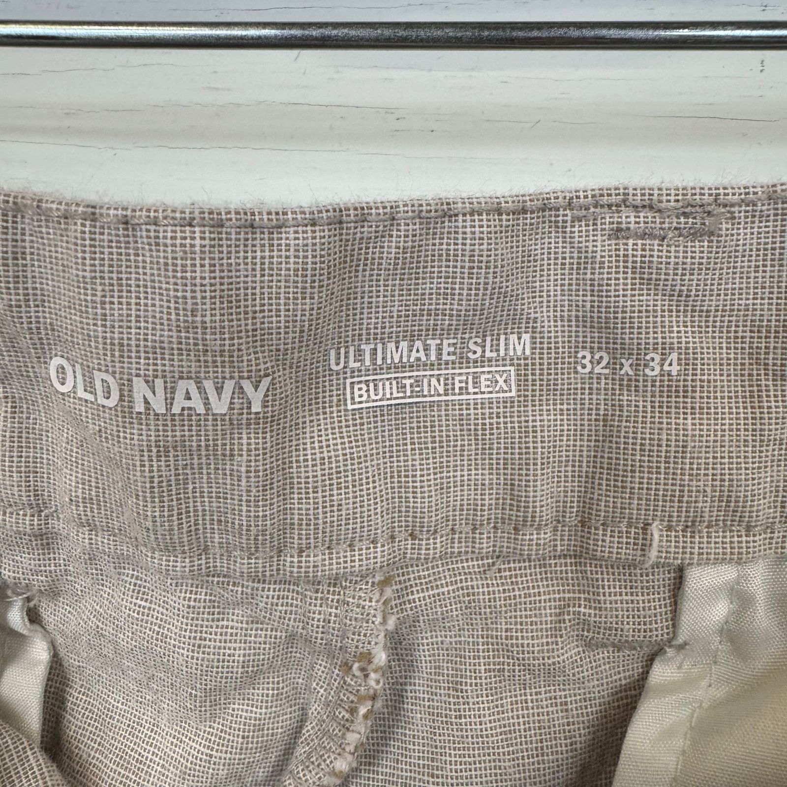 Old Navy Old Navy Beige Dress Pants Men's Size 32x34 Size US 32 / EU 48 - 4 Thumbnail