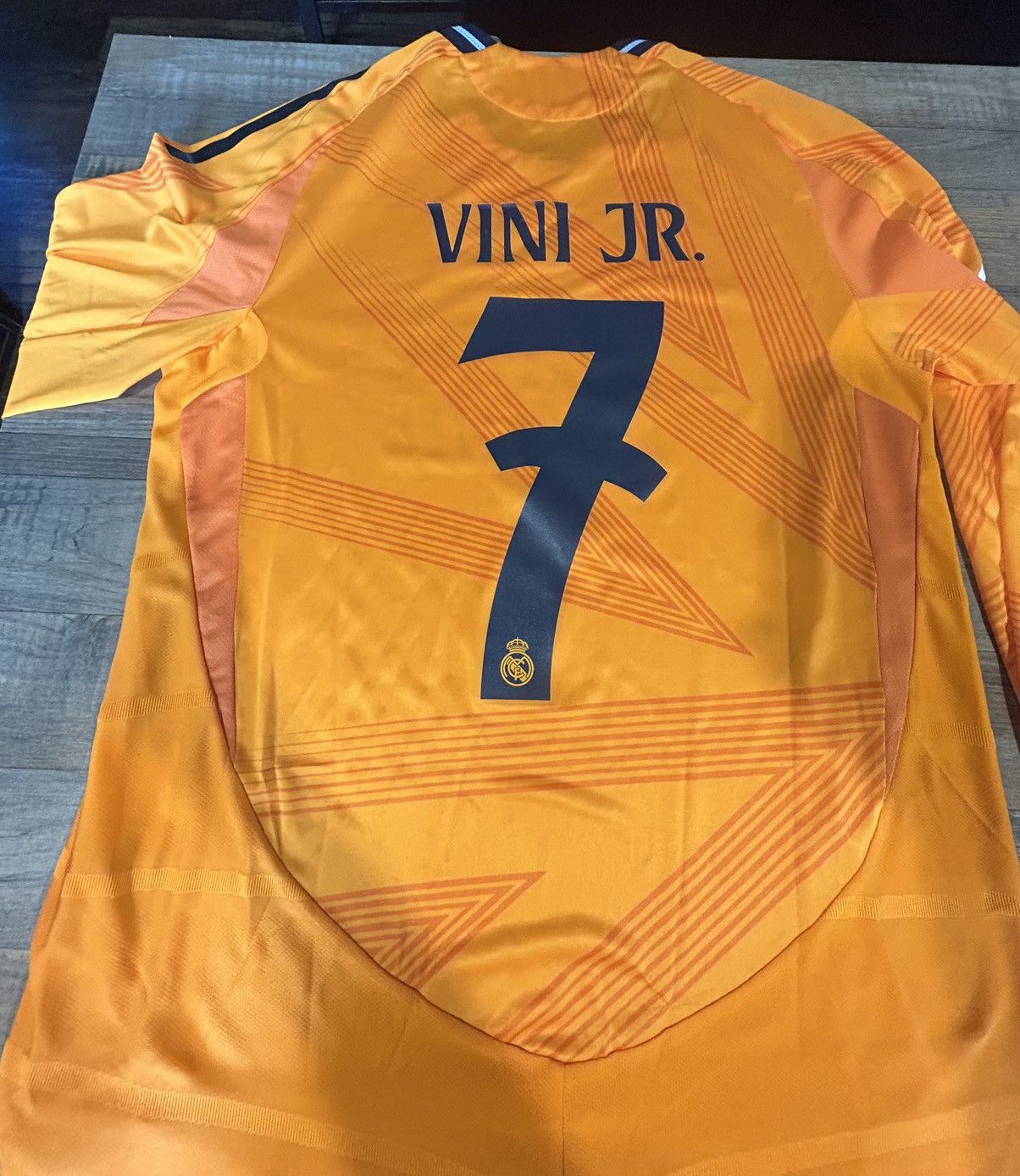 Adidas Vini Jr. Real Madrid Away Authentic Long Sleeve Jersey Size US M / EU 48-50 / 2 - 6 Thumbnail