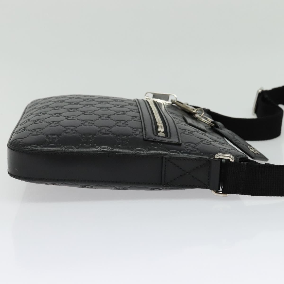 Gucci GUCCI GG Canvas Guccissima Shoulder Bag Leather Silver Black Size ONE SIZE - 5 Thumbnail