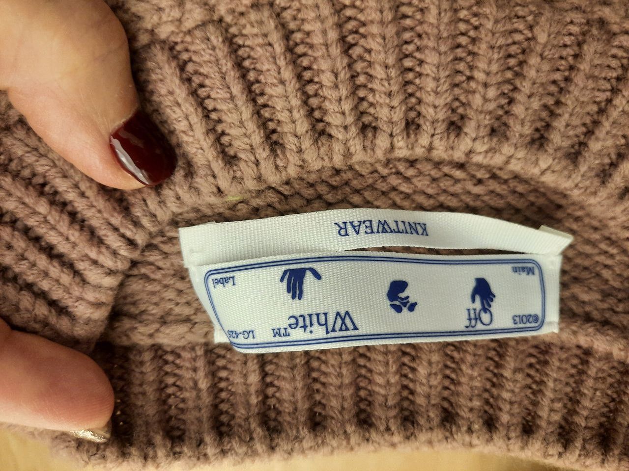 Off-White FW20 AW20 Embroidered Intarsia Sweater Size US S / EU 44-46 / 1 - 4 Thumbnail