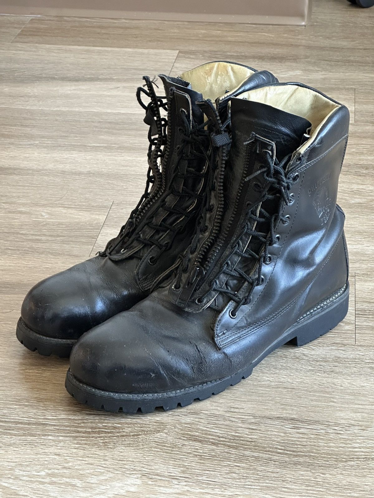 Chippewa Vtg 1950s Chippewa Alert Zip Boots 8.5 Black  display picture 3