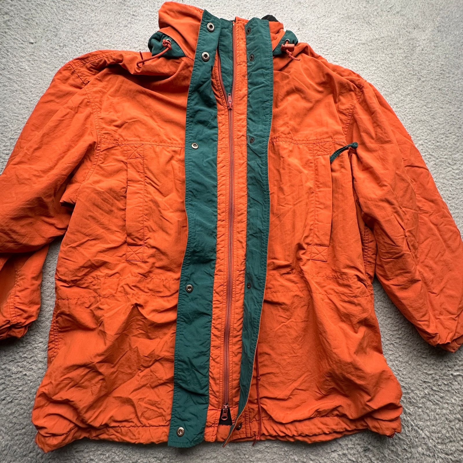 Eddie Bauer Vintage 90s Eddie Bauer Polartec Jacket Womens Large Orange Size L / US 10 / IT 46 - 13 Thumbnail