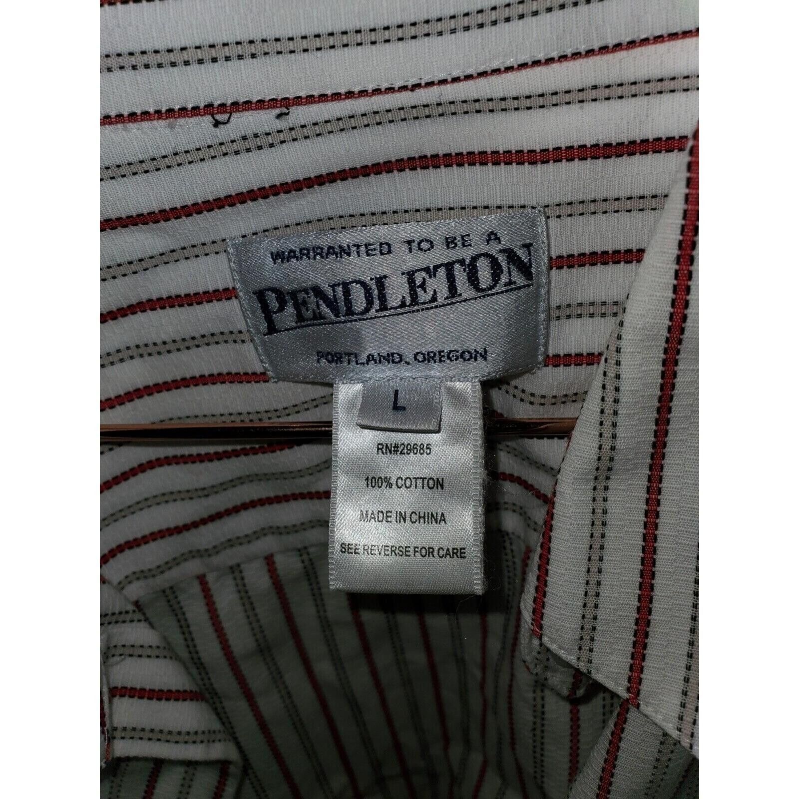 Pendleton Pendleton Striped Cotton Button Down Shirt Mens Large Size US L / EU 52-54 / 3 - 4 Thumbnail