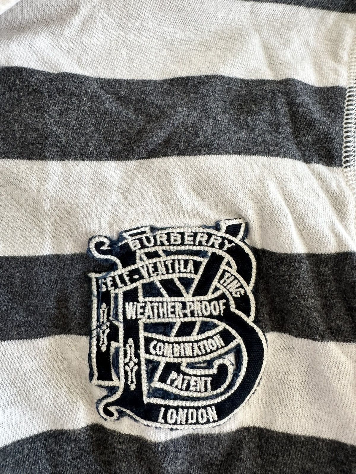 Burberry Vintage Burberry Rugby Longsleeve Shirt Size US M / EU 48-50 / 2 - 2 Thumbnail