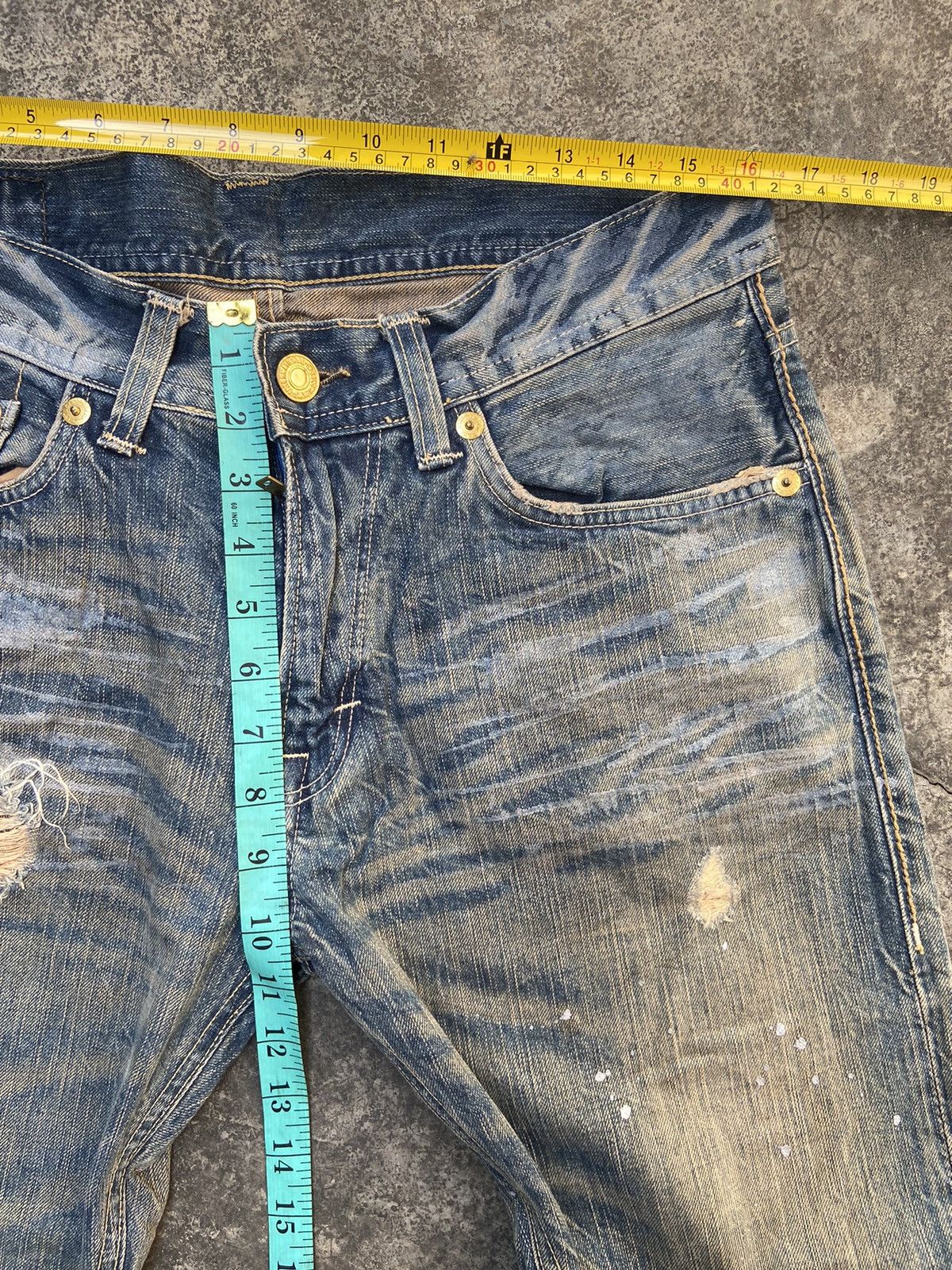 Denim & Co. Denim Craft Splash paint distressed denim Size US 32 / EU 48 - 13 Thumbnail