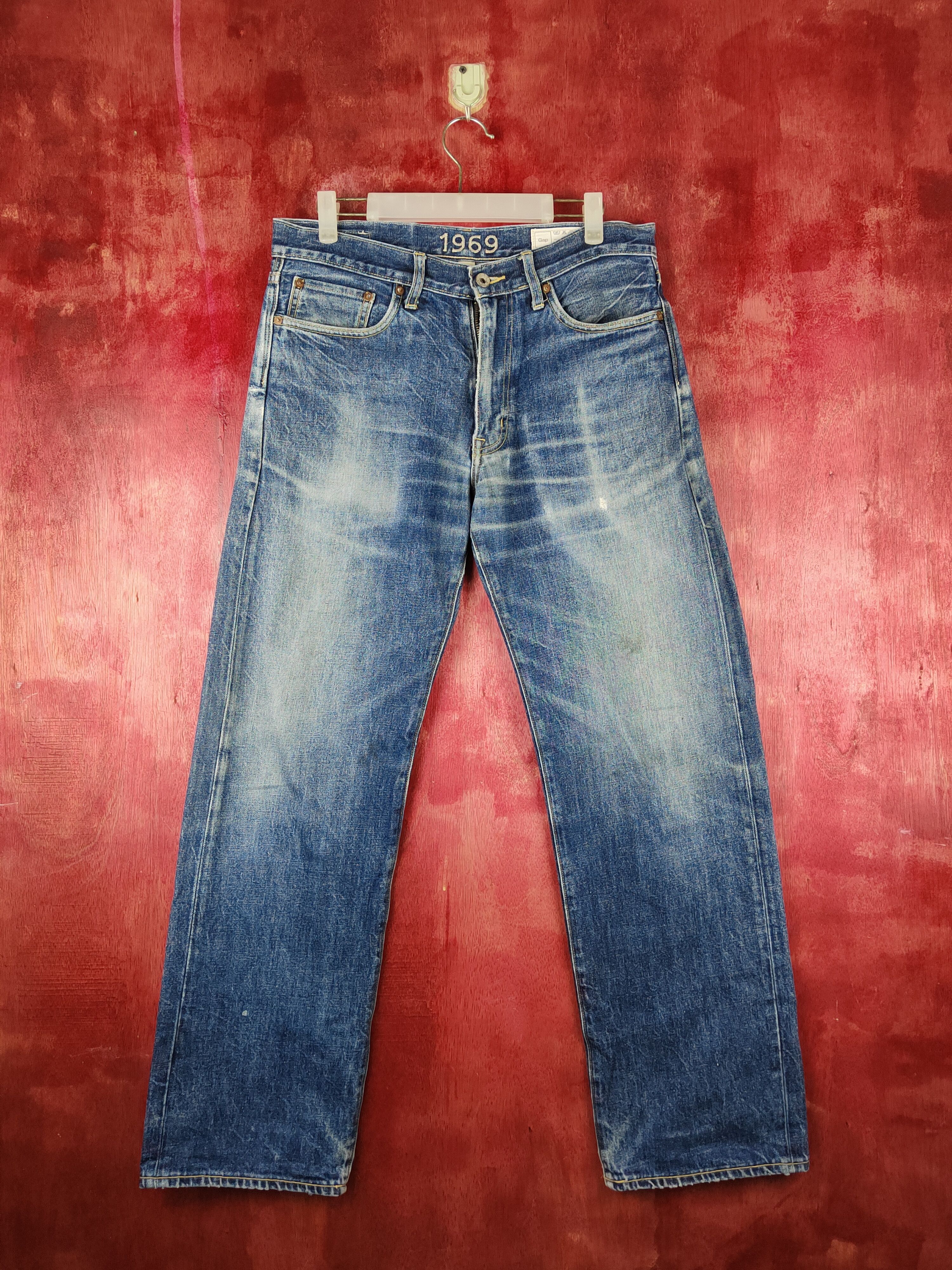 Gap Dark Blue 1969 vintage jeans Denim pants #S1514