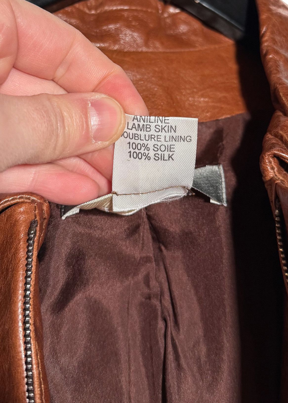 Lanvin Lanvin Vintage Cognac Brown Lambskin Leather Jacket Size M / US 6-8 / IT 42-44 - 8 Thumbnail
