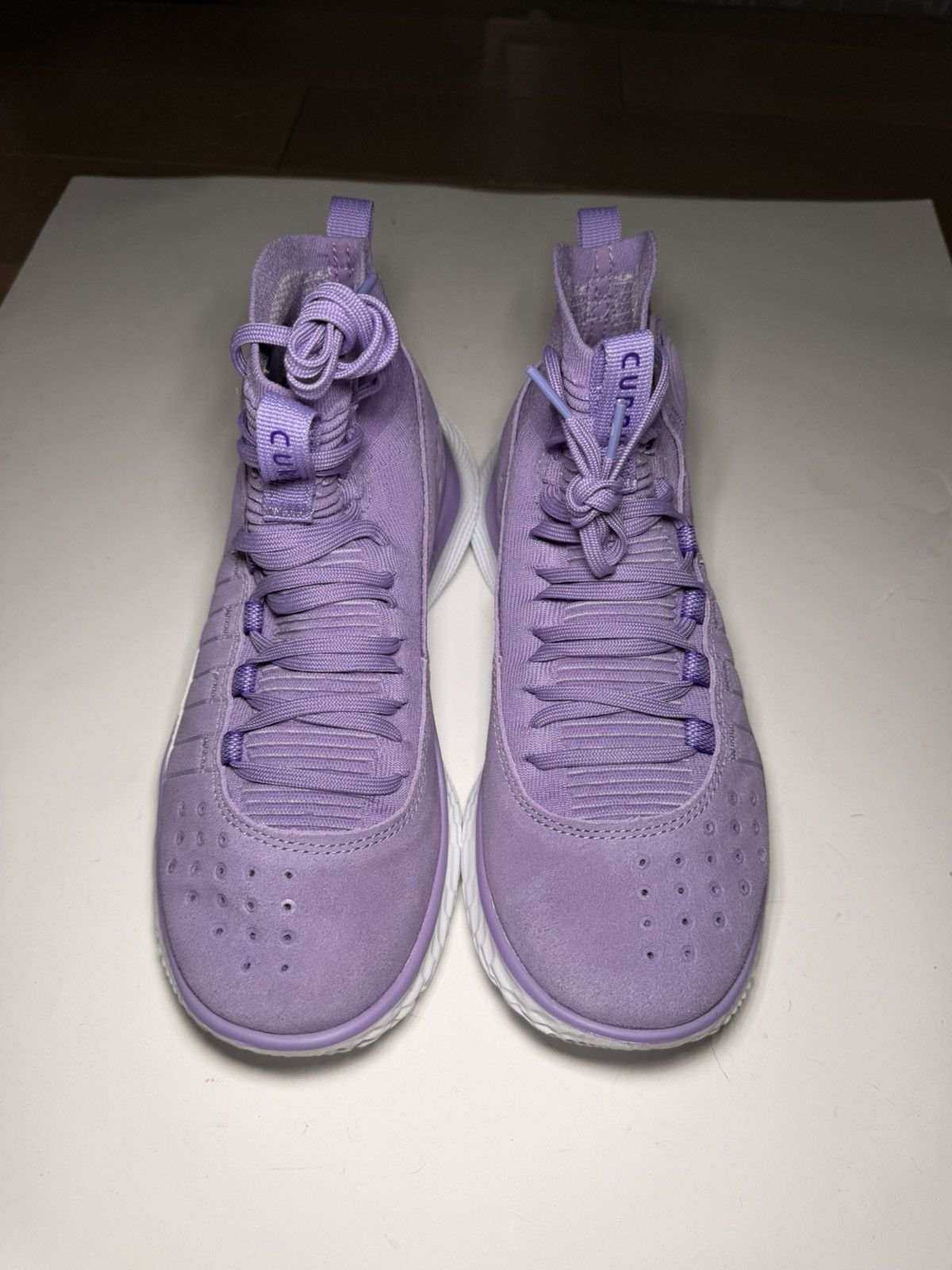 Under Armour RARE Curry Brand Curry 4 FloTro Vivid Lilac sz 8 3024861 500 Size US 8 / EU 41 - 4 Thumbnail