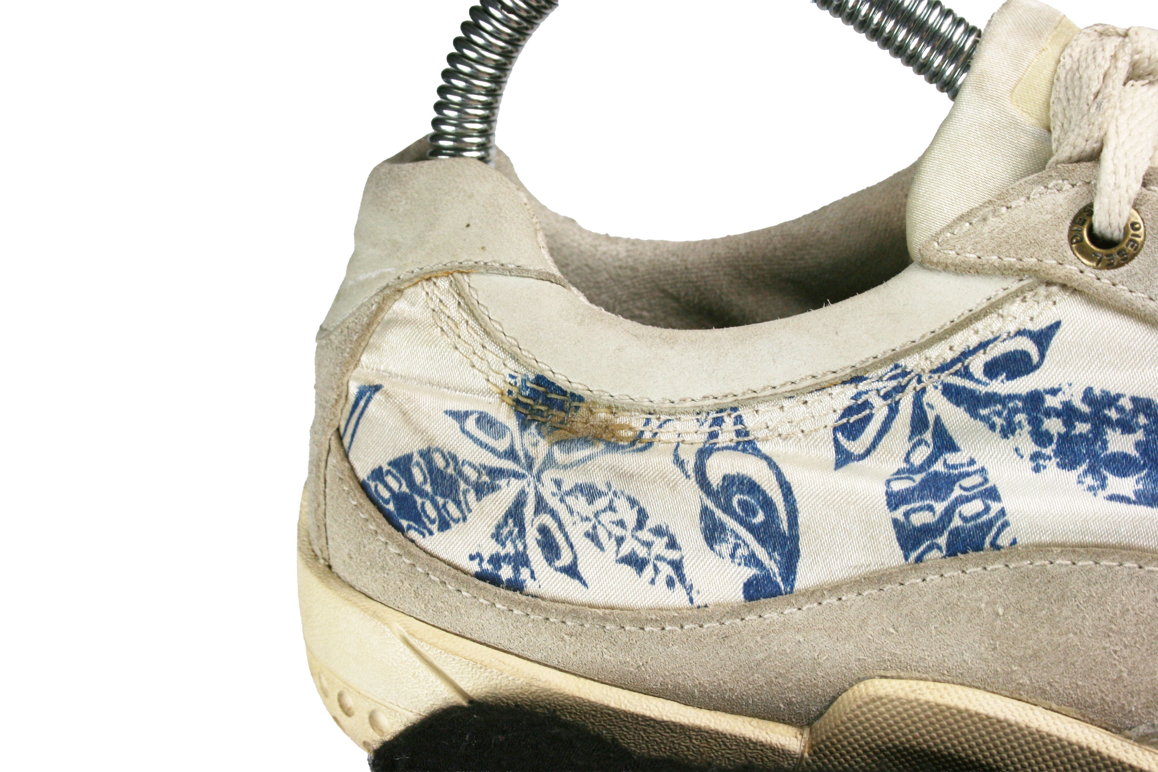 Diesel 00S Move-In Y2K Low Print All Over Low Sneakers Vintage Size US 7 / IT 37 - 8 Thumbnail