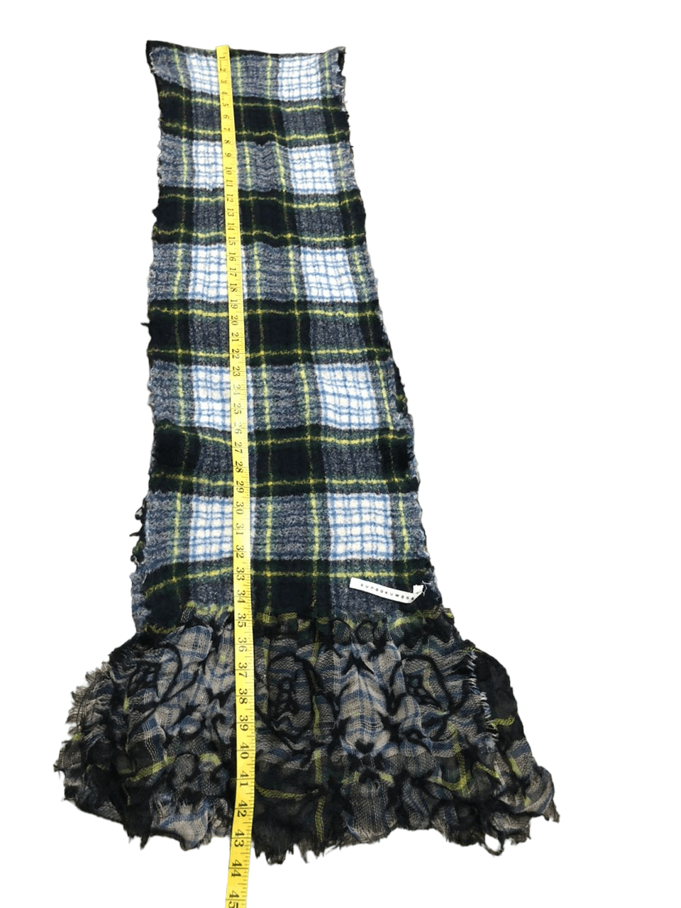 Sunao Kuwahara SunoaKuwahara Green Tartan Scarf Muffler Nice Design Size ONE SIZE - 6 Thumbnail