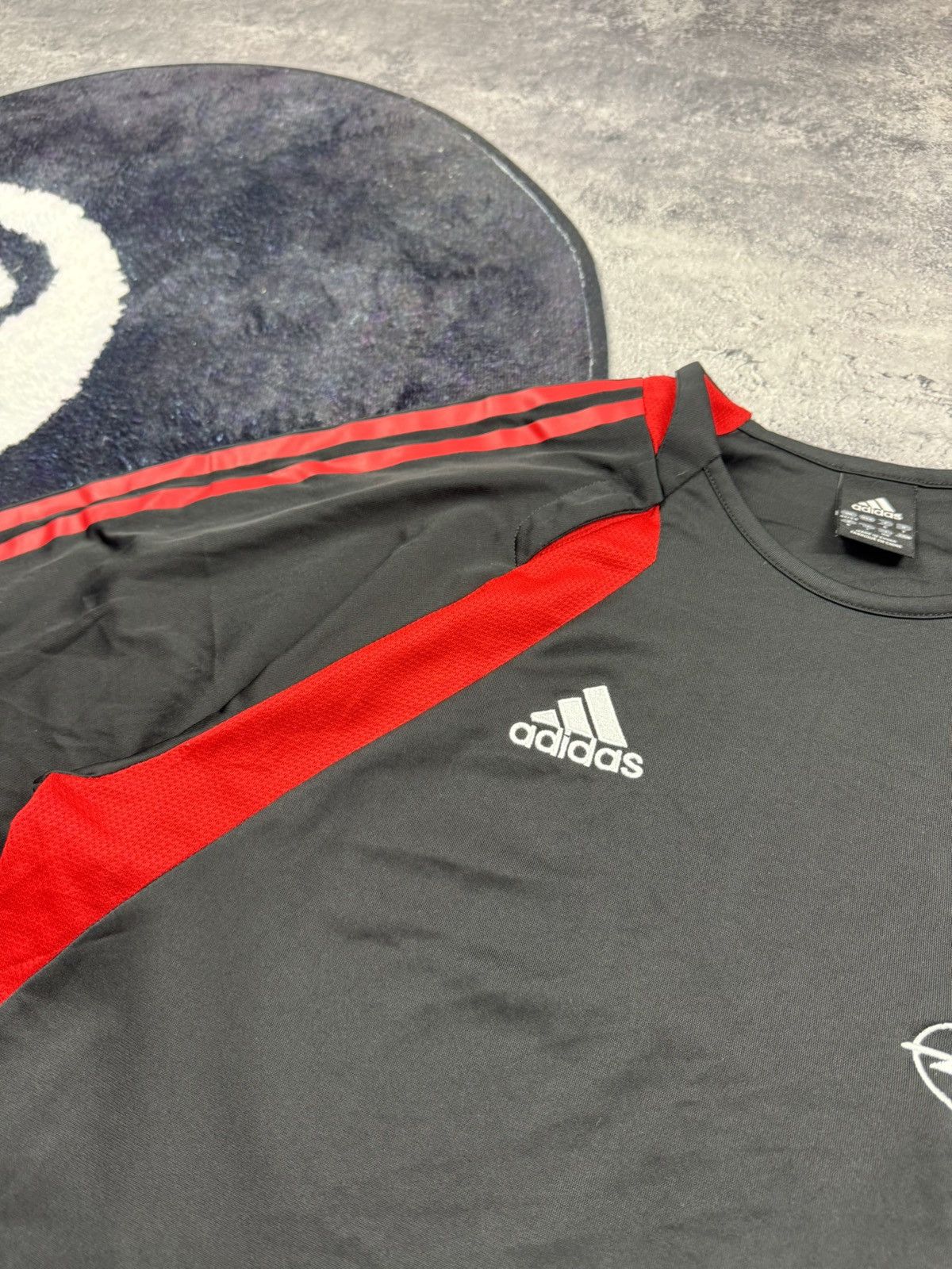 Adidas Vintage Adidas AC Milan Training Top Spellout Opel Big Logo Size US L / EU 52-54 / 3 - 7 Thumbnail