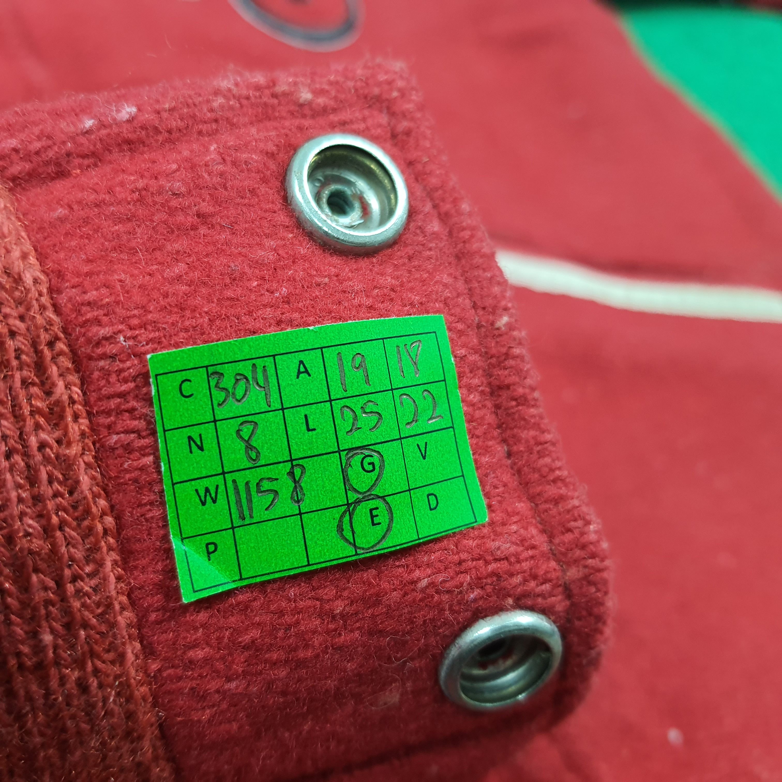 Vintage Vintage 70s Melville Letterman Jacket Red Wool Jacket C304N8 Size US S / EU 44-46 / 1 - 9 Thumbnail