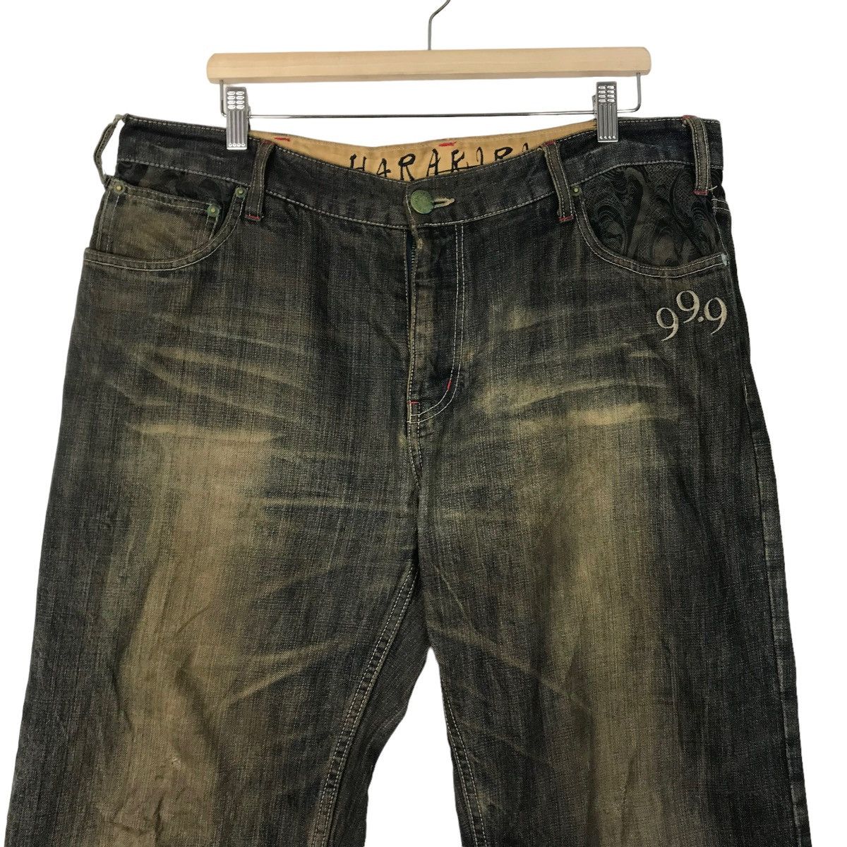 Japanese Brand HARAKIRI JAPANESE DENIM Size US 35 - 4 Thumbnail