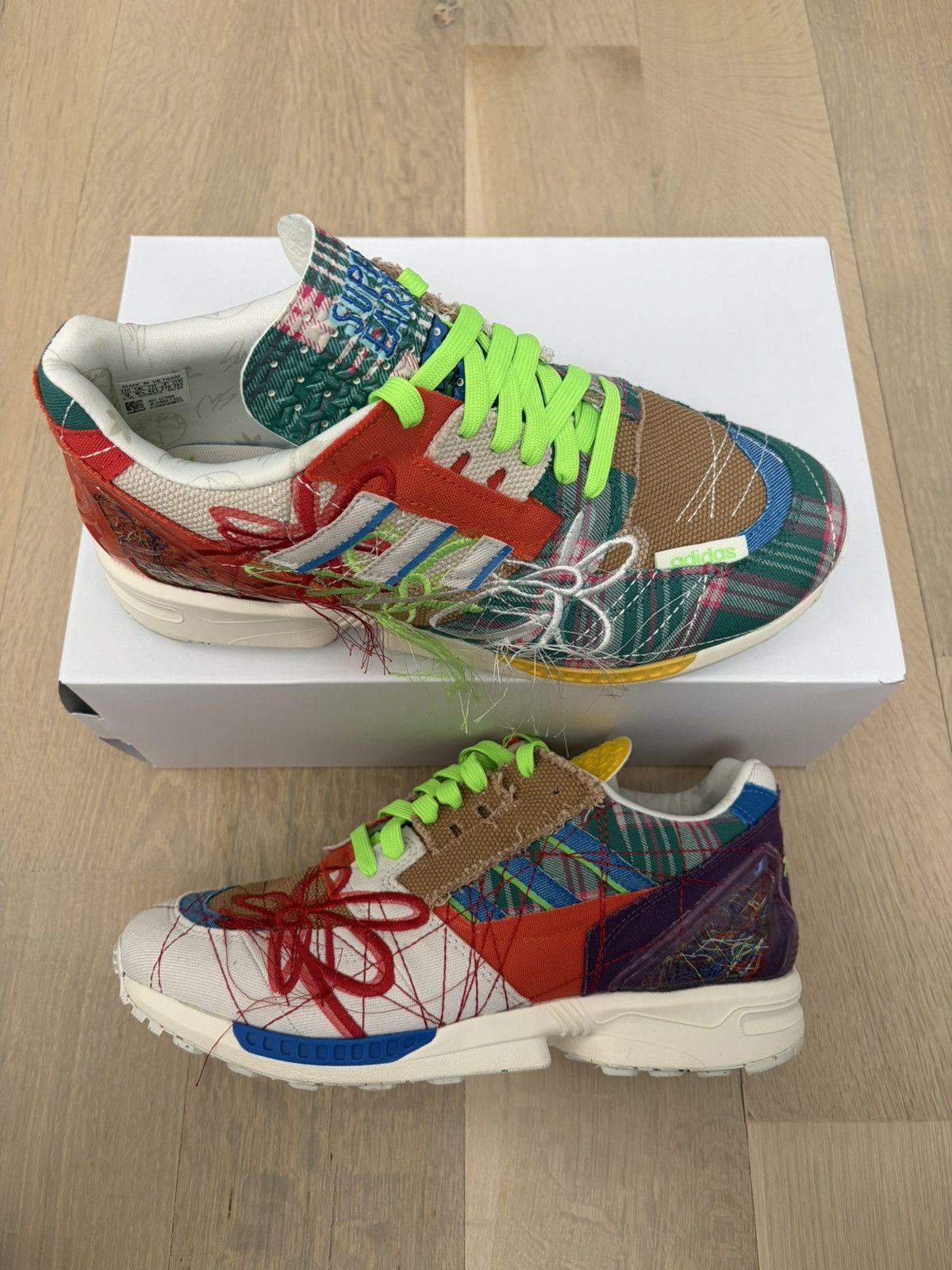 Adidas adidas x Sean Wotherspoon ZX 8000 Super Earth 2021 GZ3088 Size US 9 / EU 42 - 2 Thumbnail