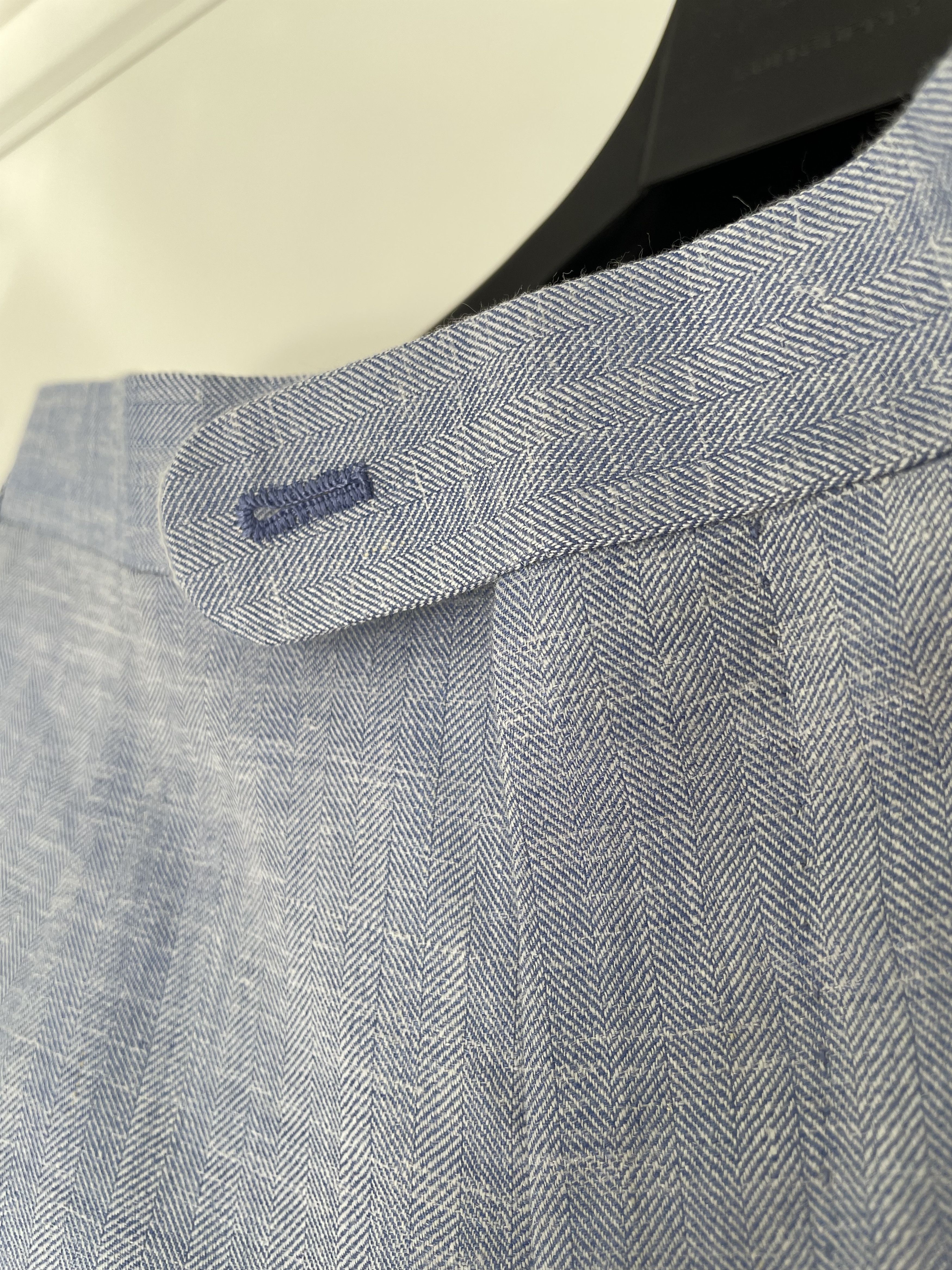 Other NWT Cavour light blue herringbone trousers, size EU50\w34 Size US 34 / EU 50 - 3 Thumbnail
