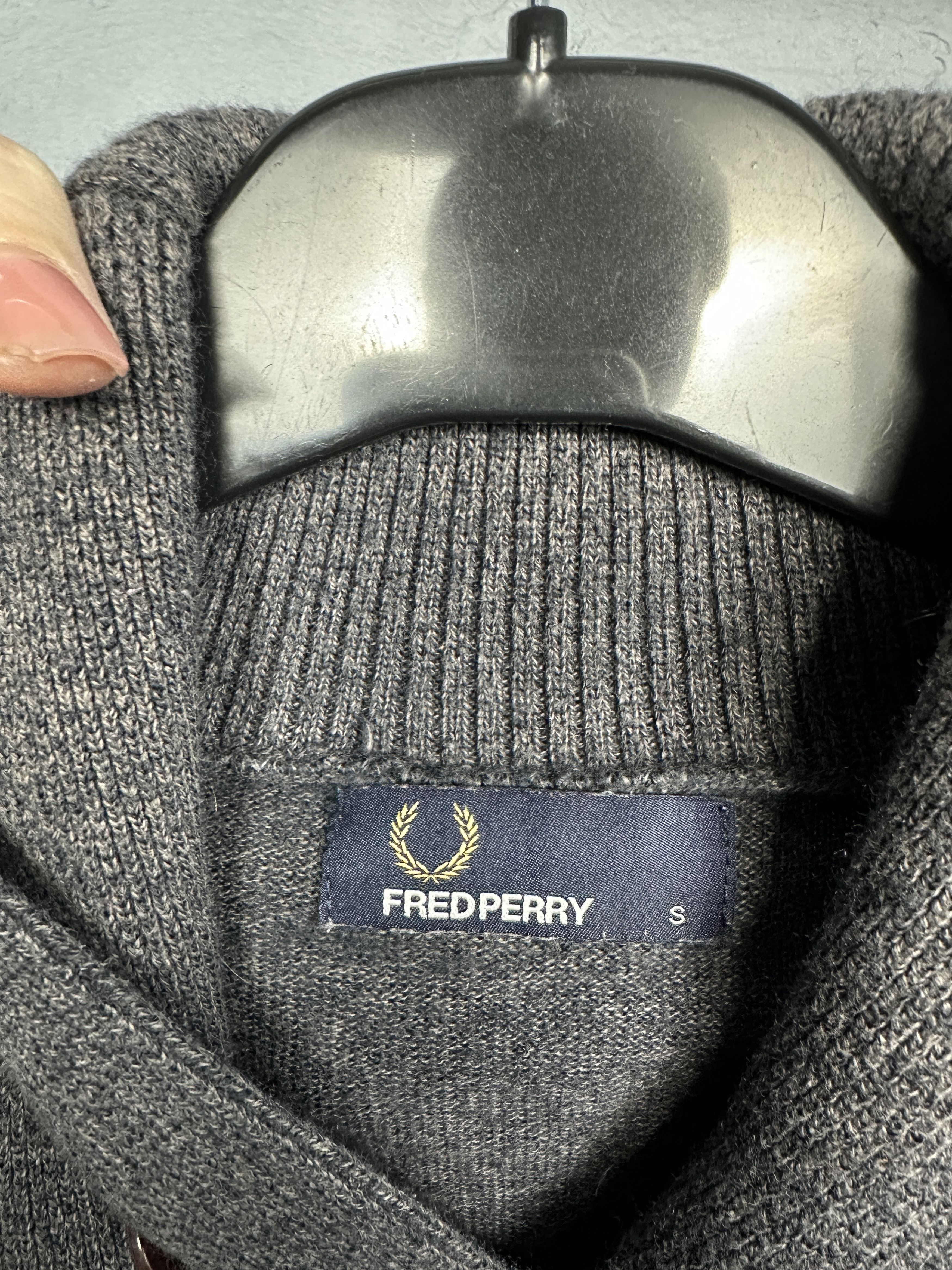 Fred Perry Fred Perry Merino Wool Mens Cardigan Sweater Jumper Size US S / EU 44-46 / 1 - 3 Thumbnail