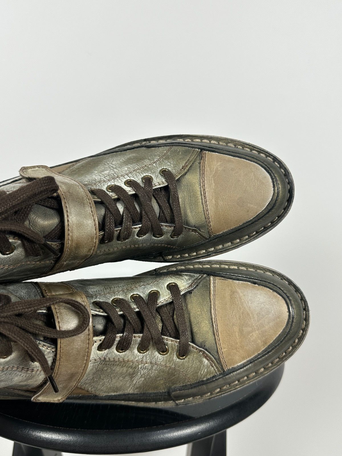Marithe + Francois Girbaud 00s Vintage Marithé + François Girbaud High Top Sneakers Size US 8 / EU 41 - 21 Thumbnail
