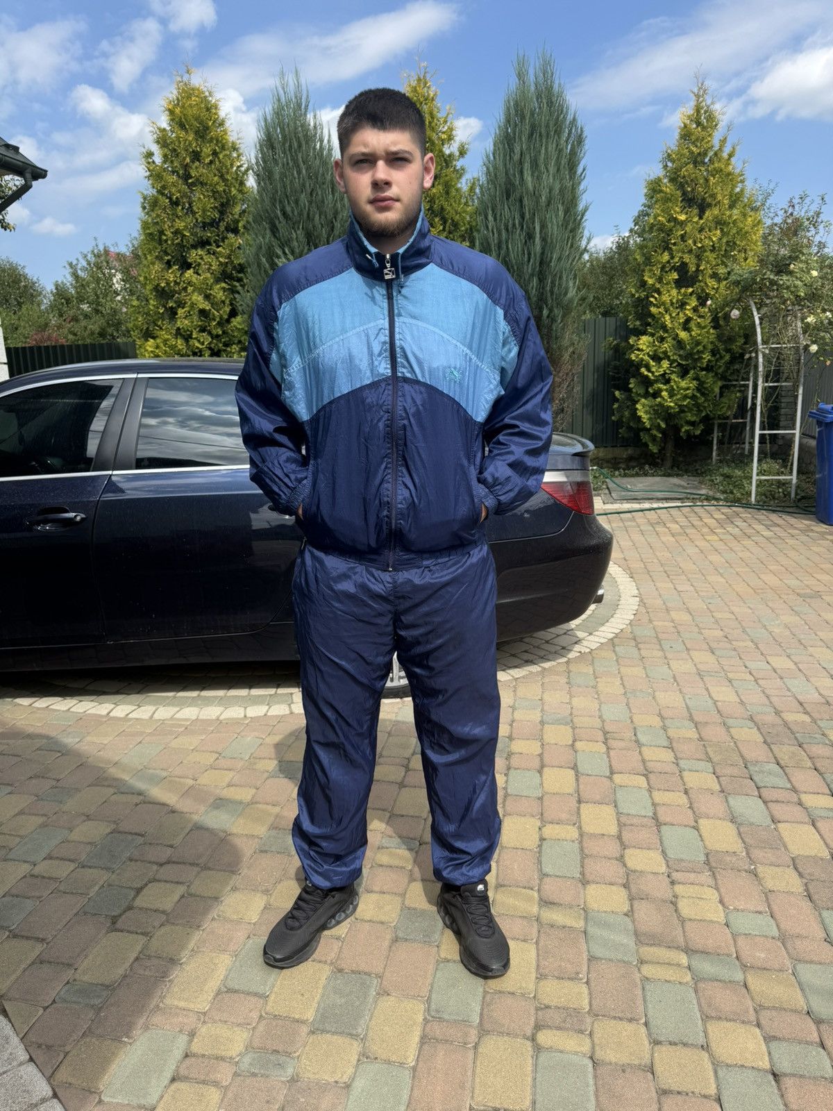 Puma Vintage Puma Tracksuit Nylon Jacket Pants Set Y2K 90s Size US XL / EU 56 / 4 - 2 Thumbnail