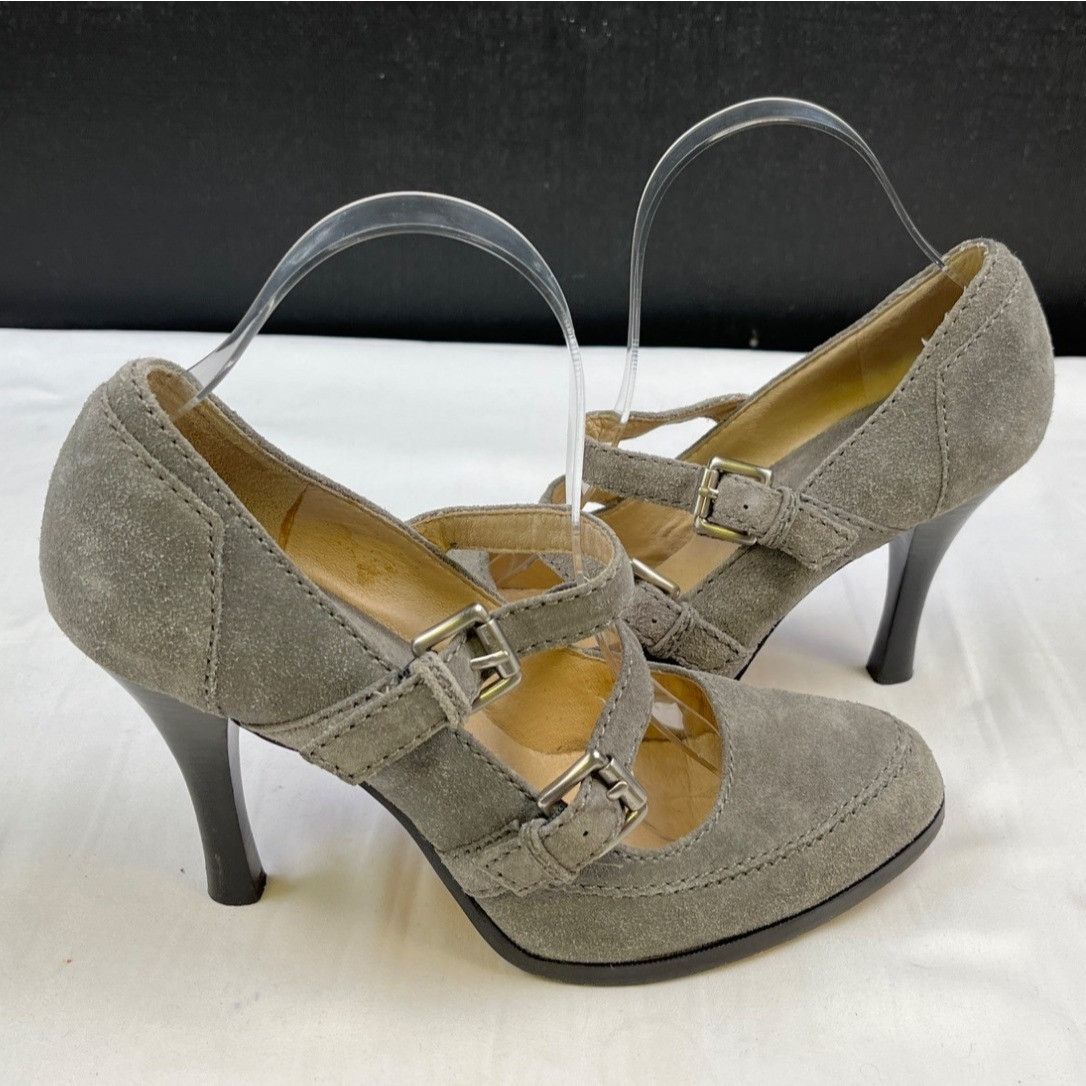 Michael Kors Michael Kors Women's Grey Leather Shoes/Heels Sz 9M SKU 4310 Size US 9 / IT 39 - 6 Thumbnail