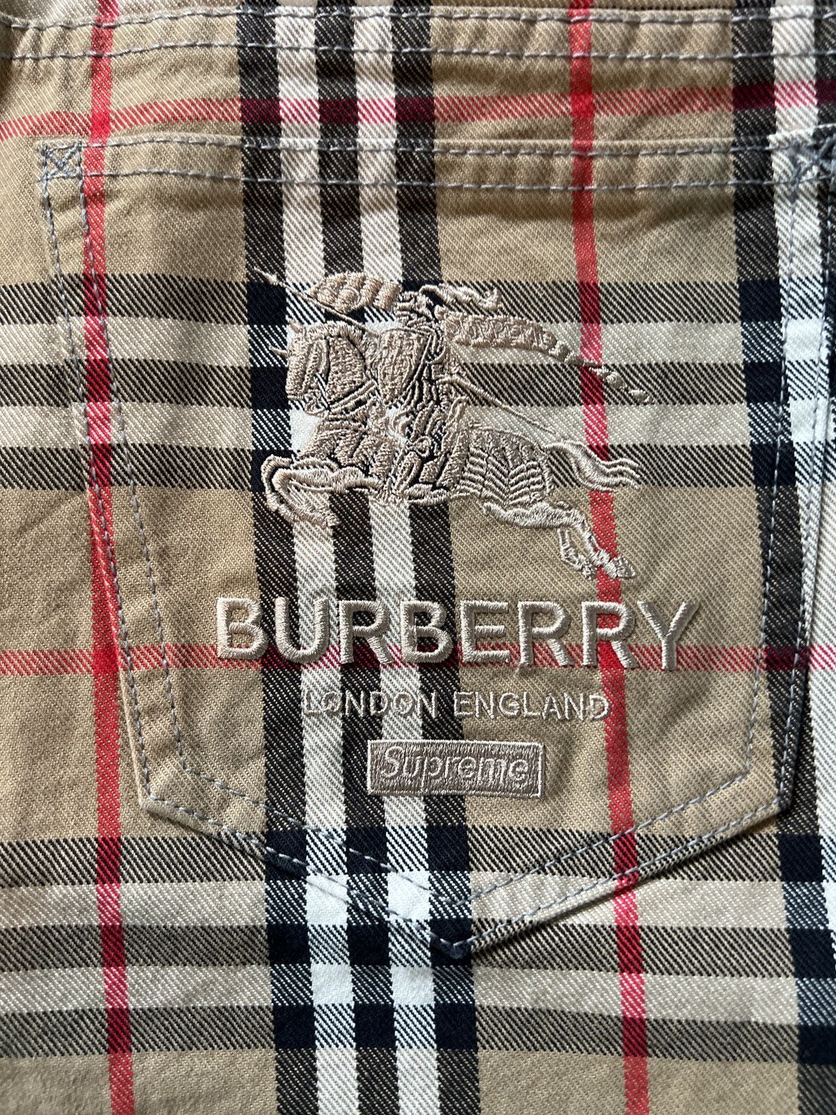 Burberry × Supreme Supreme Burberry Denim Shorts | Grailed