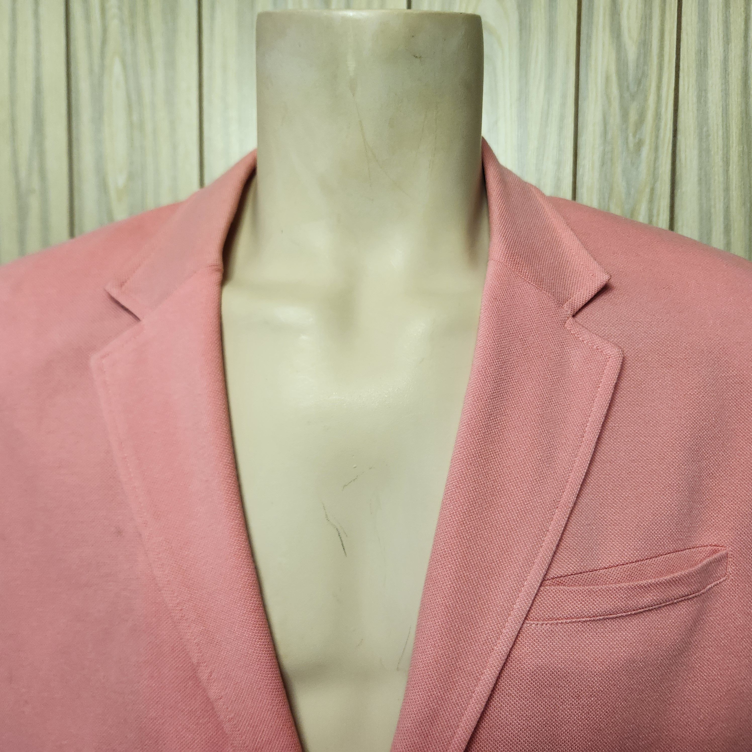 Guess Guess pink cotton blazer L men's two button jacket Size 42R - 2 Thumbnail