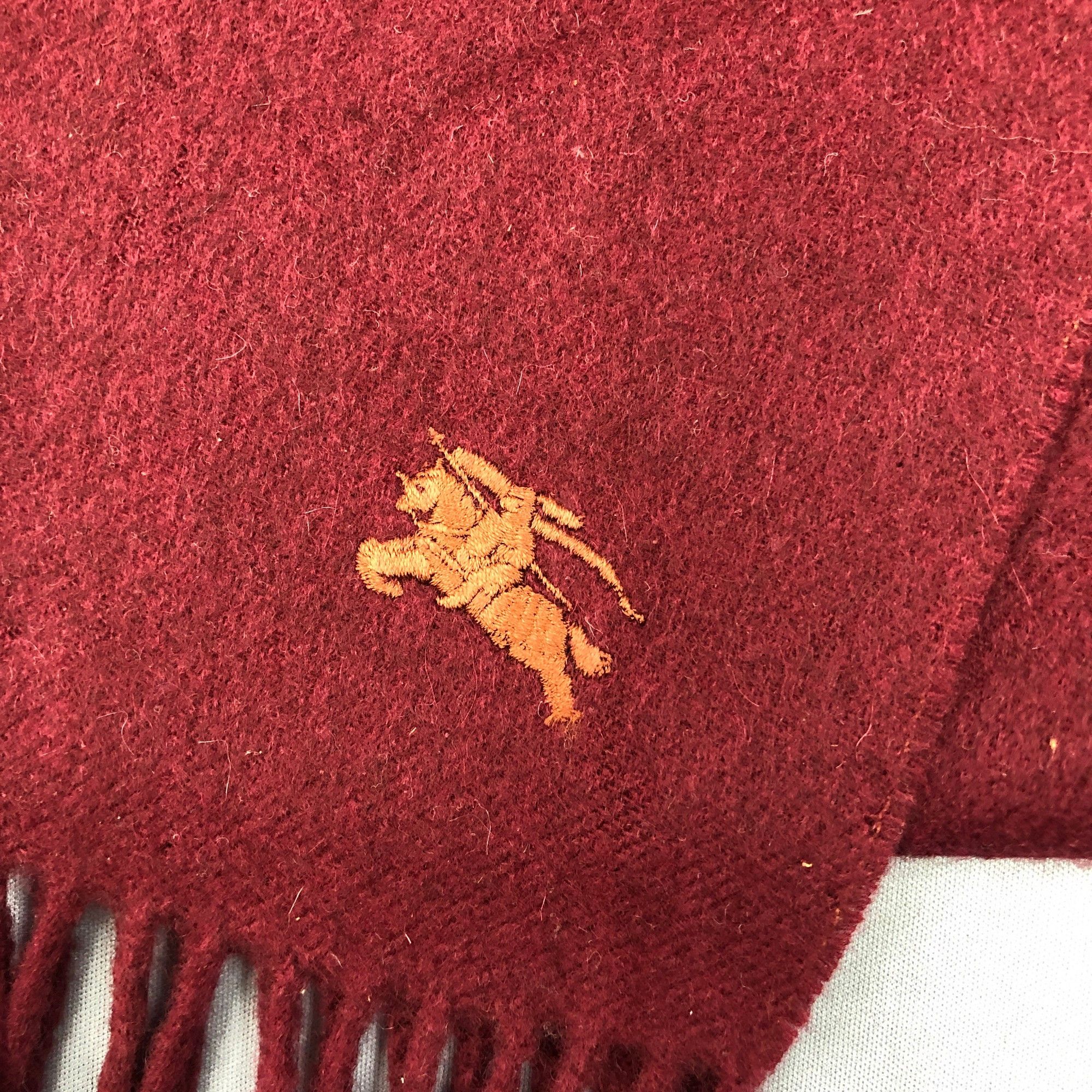 Burberry Vintage Burberry Scarf Muffler Wool Cashmere Scarves Size ONE SIZE - 4 Thumbnail