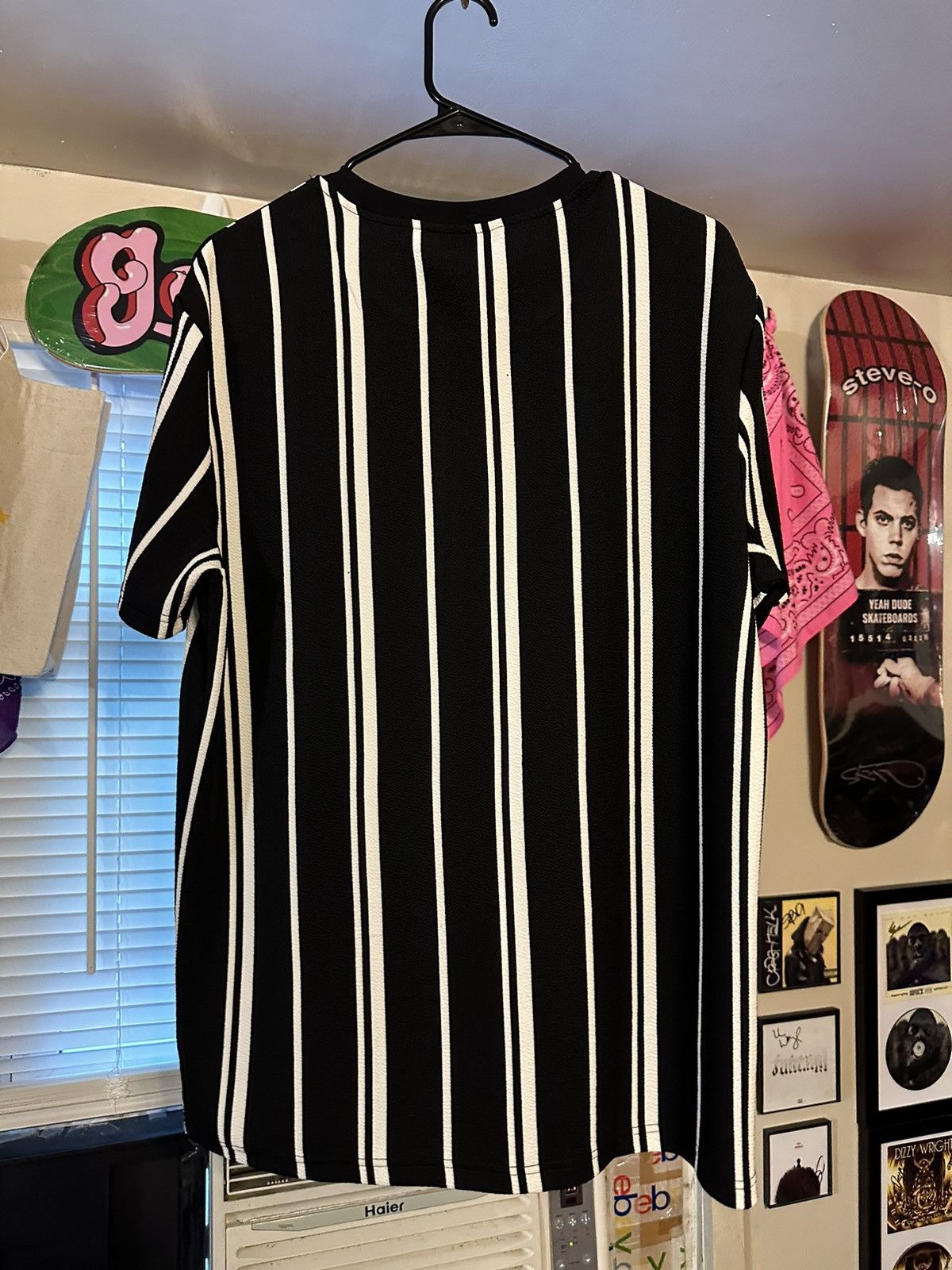 Shein SHEIN: Black and White Stripped T Shirt Size US L / EU 52-54 / 3 - 2 Thumbnail