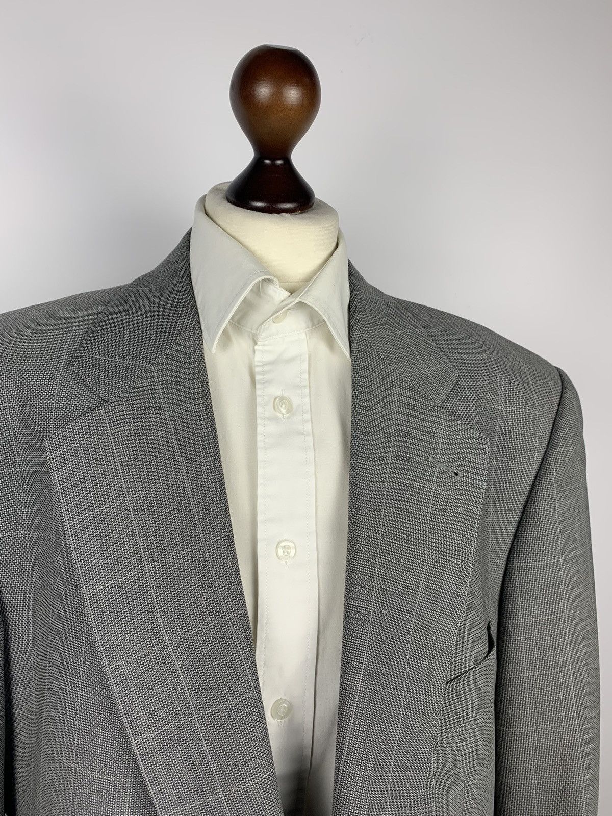 Burberry × Vintage Burberry London Bennet-S Blazer High Twist Men’s Size 56 90s Size 46R - 4 Thumbnail