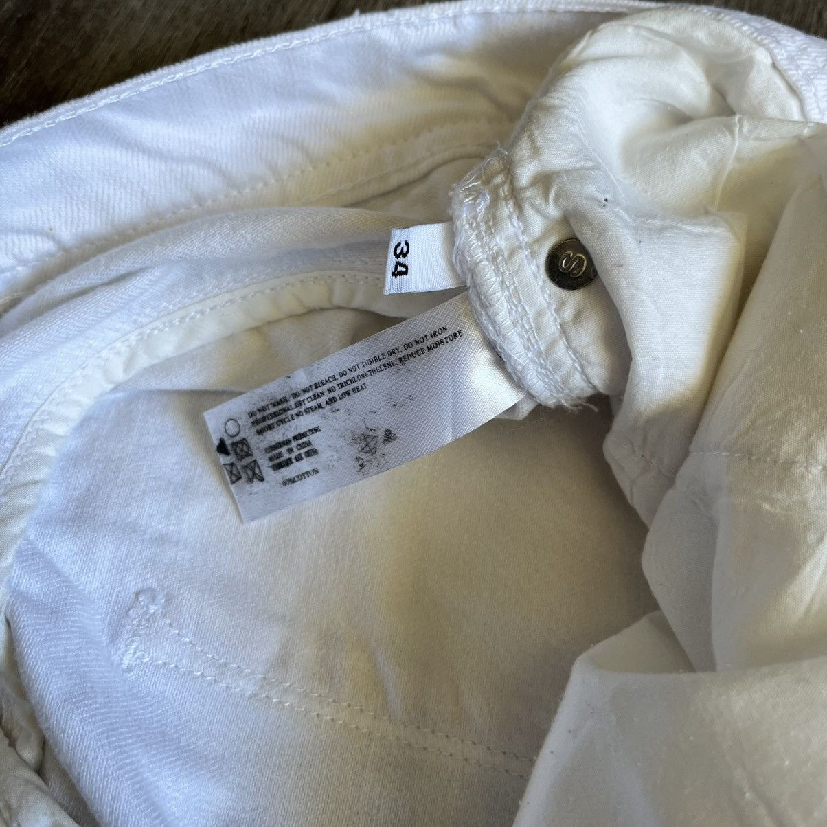 Stampd Stampd White Distressed Slim Fit Skinny Denim Jeans 34x34 Size US 34 / EU 50 - 10 Thumbnail