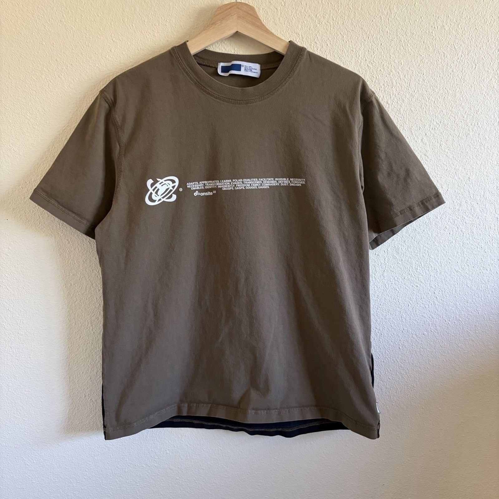 AFFXWRKS Panneled Graphic Tee Shirt Large Made in Portugal