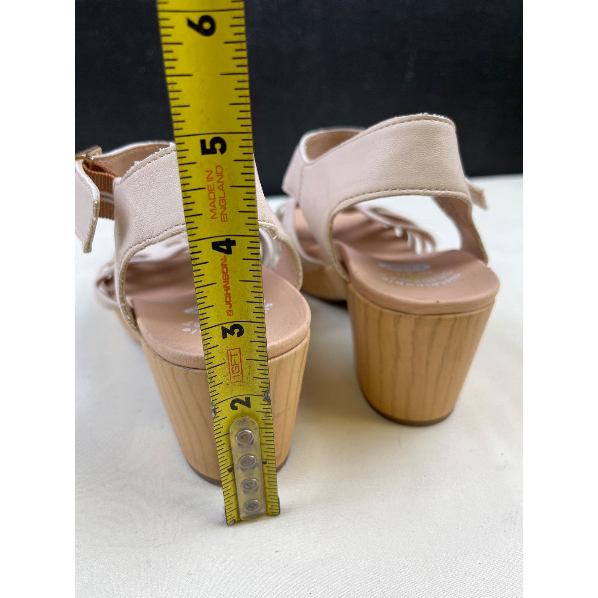 Other Dr. Scholl's First For All Women's Beige Leather Shoes/Heele Size US 6.5 / IT 36.5 - 7 Thumbnail