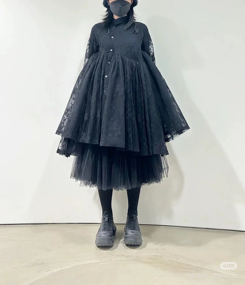 Comme des Garcons Comme Des Garcons Lace stitching dress Size XS / US 0-2 / IT 36-38 - 6 Thumbnail