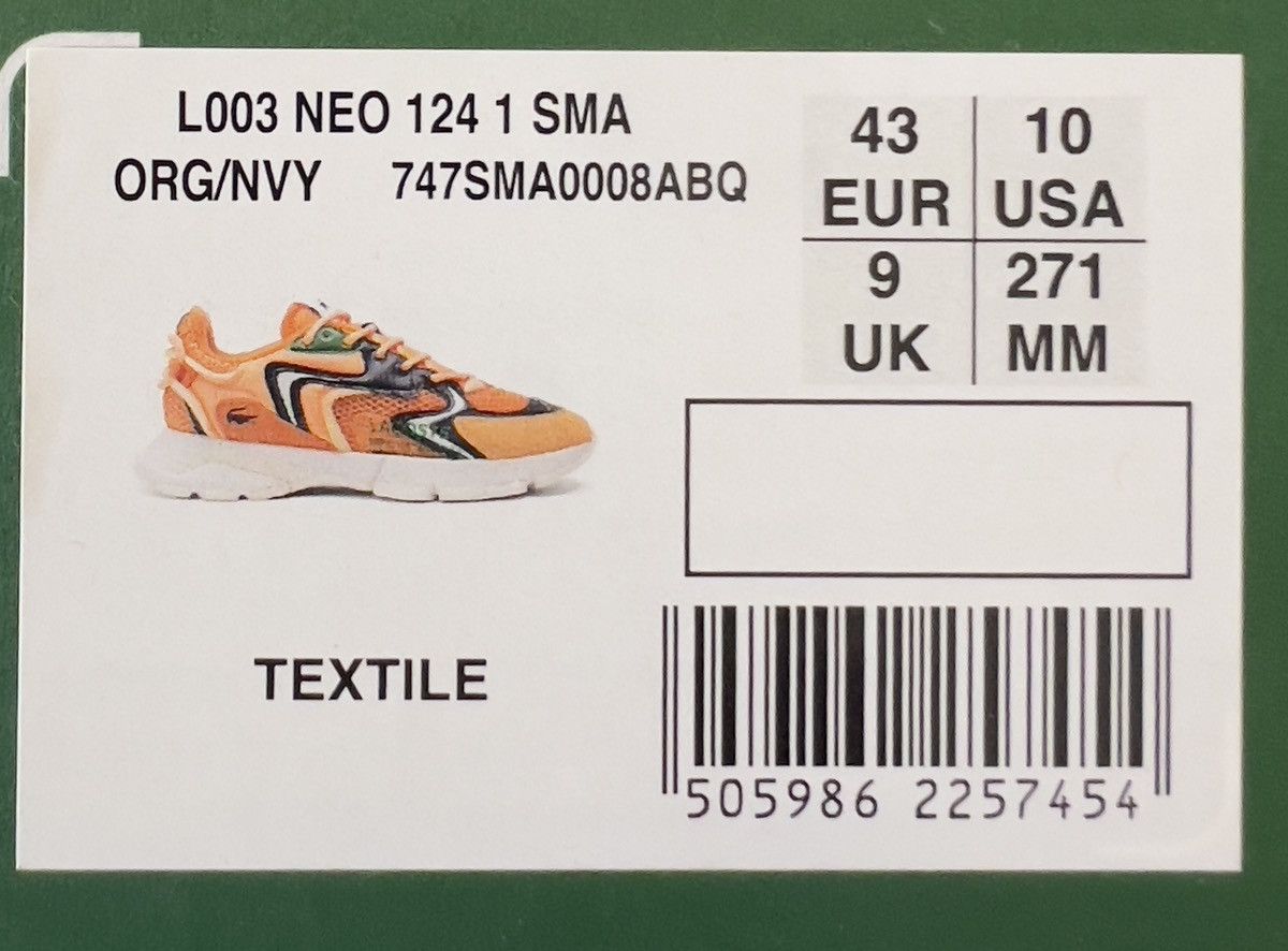 Lacoste Lacoste L003 Neo Tech Size US 10 / EU 43 - 9 Thumbnail